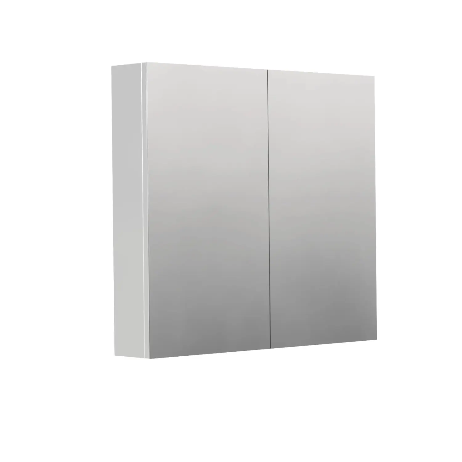 INTEDOOR Zrcadlová skříň BEE, 2 dveře, el.zásuvka, IP44, š. 80cm, bílá lesk