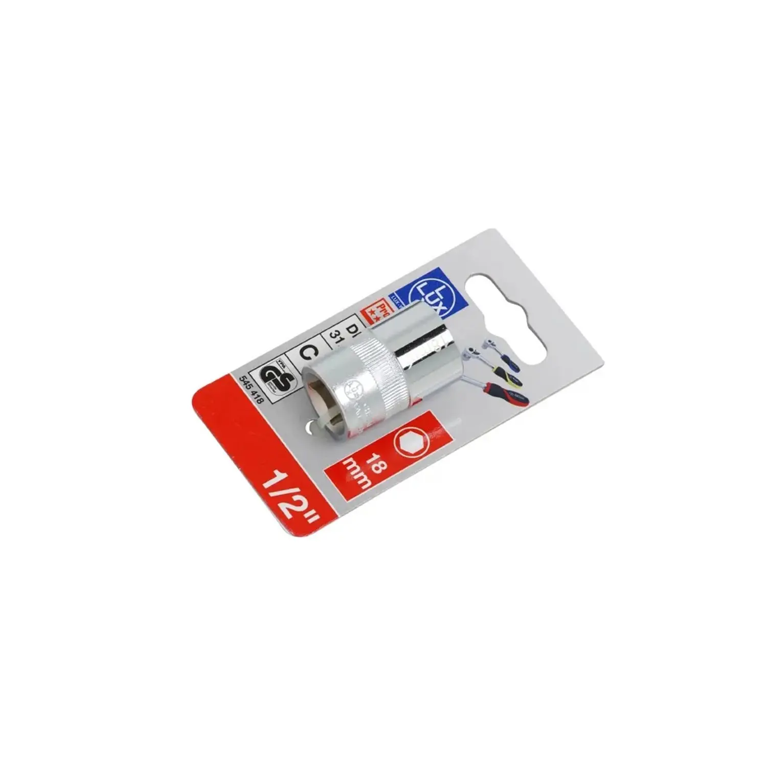 LUX-TOOLS Nástrčný klíč Comfort, 18 mm