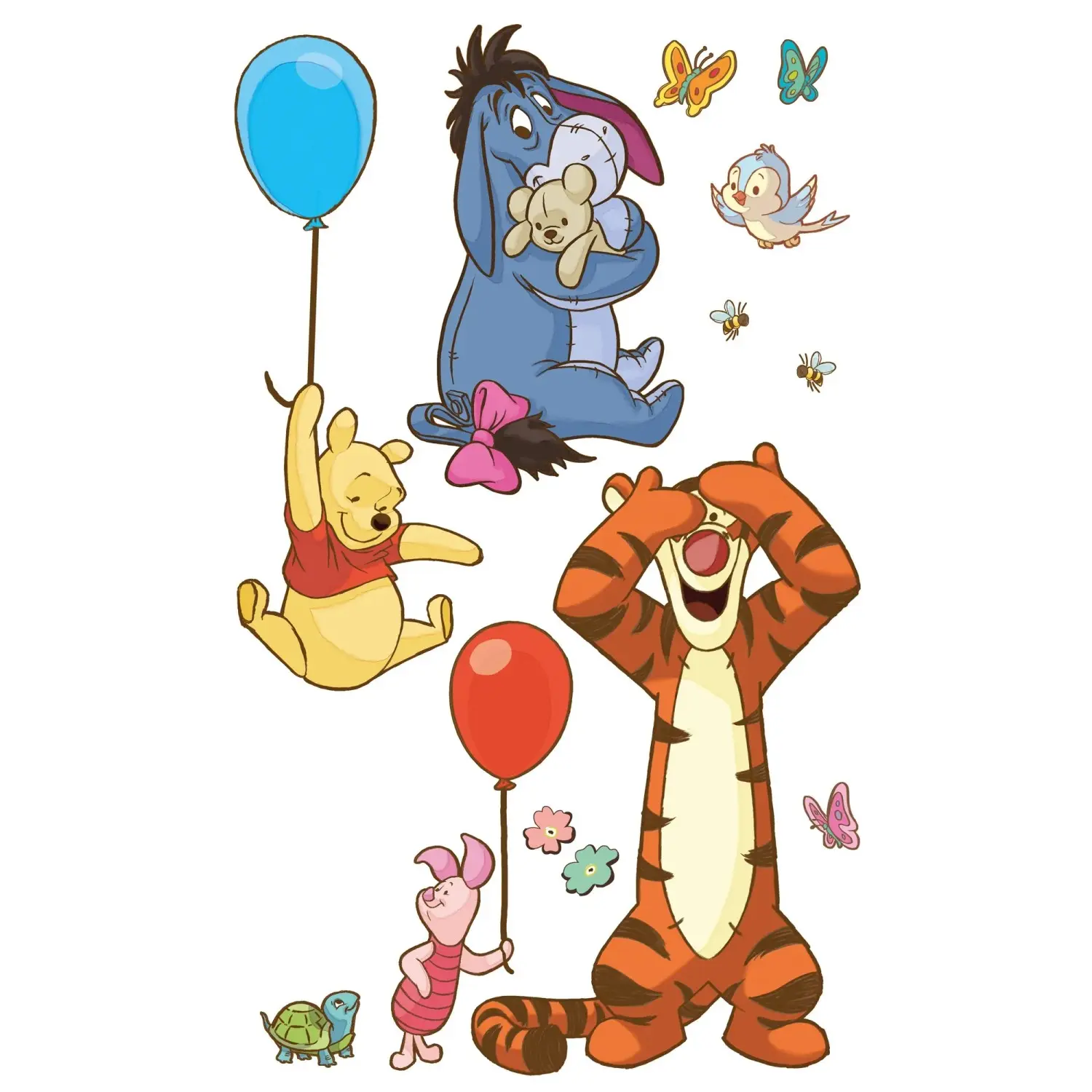 Komar Samolepicí vliesová fototapeta Winnie and Friends XXL 127 x 200 cm