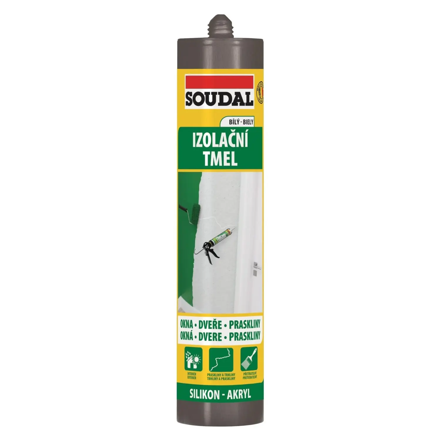 Tmel izolační Soudal bílý 280 ml