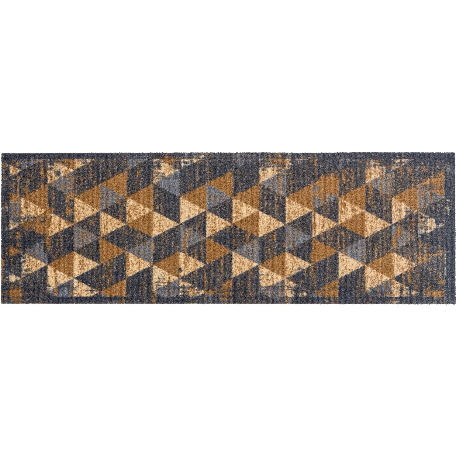 Astra Rohožka Miabella design s trojúhelníky, šedohnědá, 50 x 150 cm