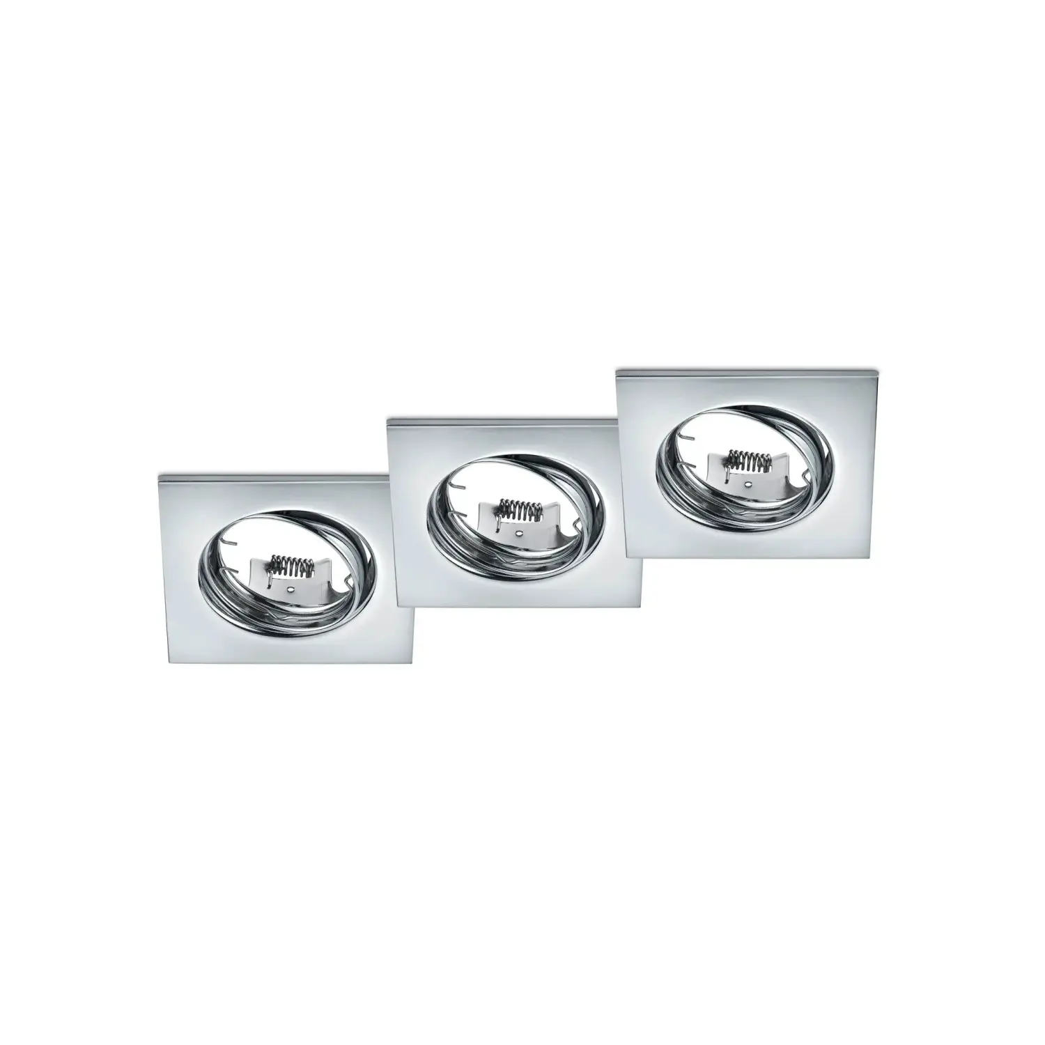Trio Vestavné svítidlo Jura 3 x GU10, chrom 80 x 80 x 70 mm