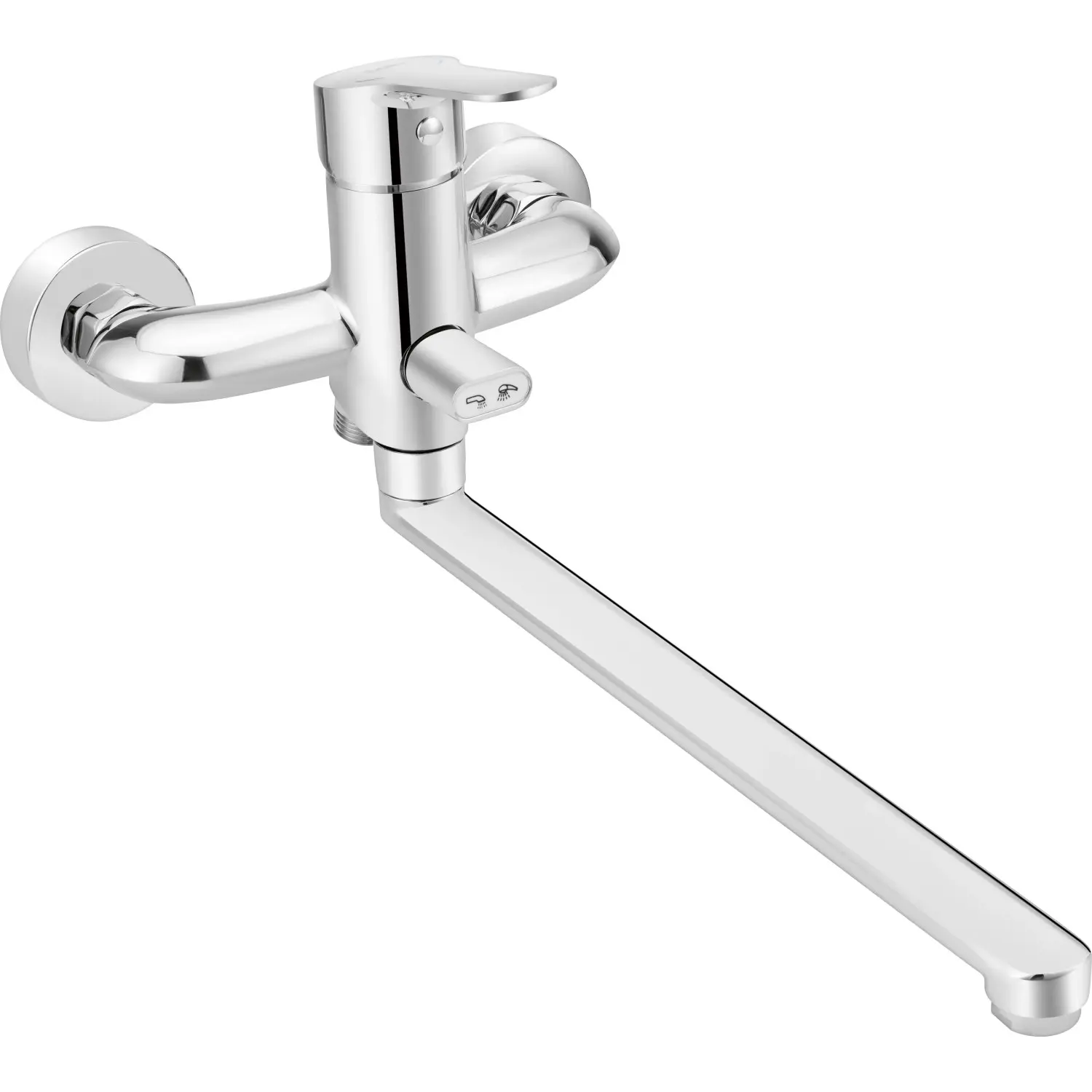 baliv Nástěnná kombinovaná umyvadlová baterie WT-5621, chrom
