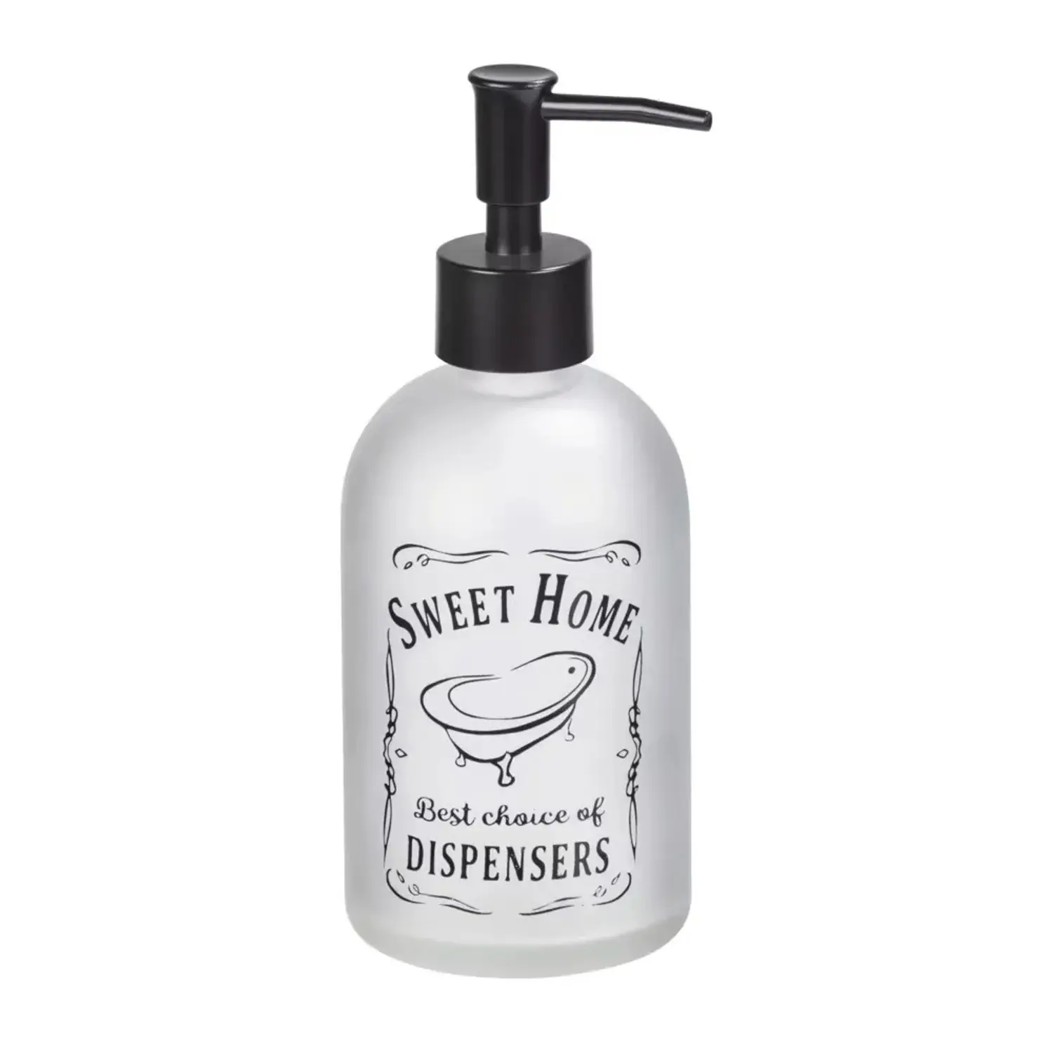Wenko Dávkovač tekutého mýdla Sweet Home, transparentní, 400 ml