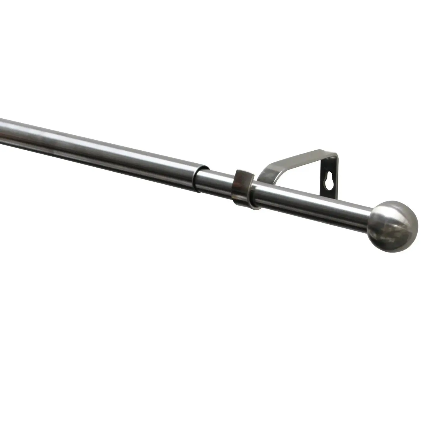 Gardinia Kompletní sada záclonové tyče Kos koule pr. 16/19 mm, nerez, 190-340 cm