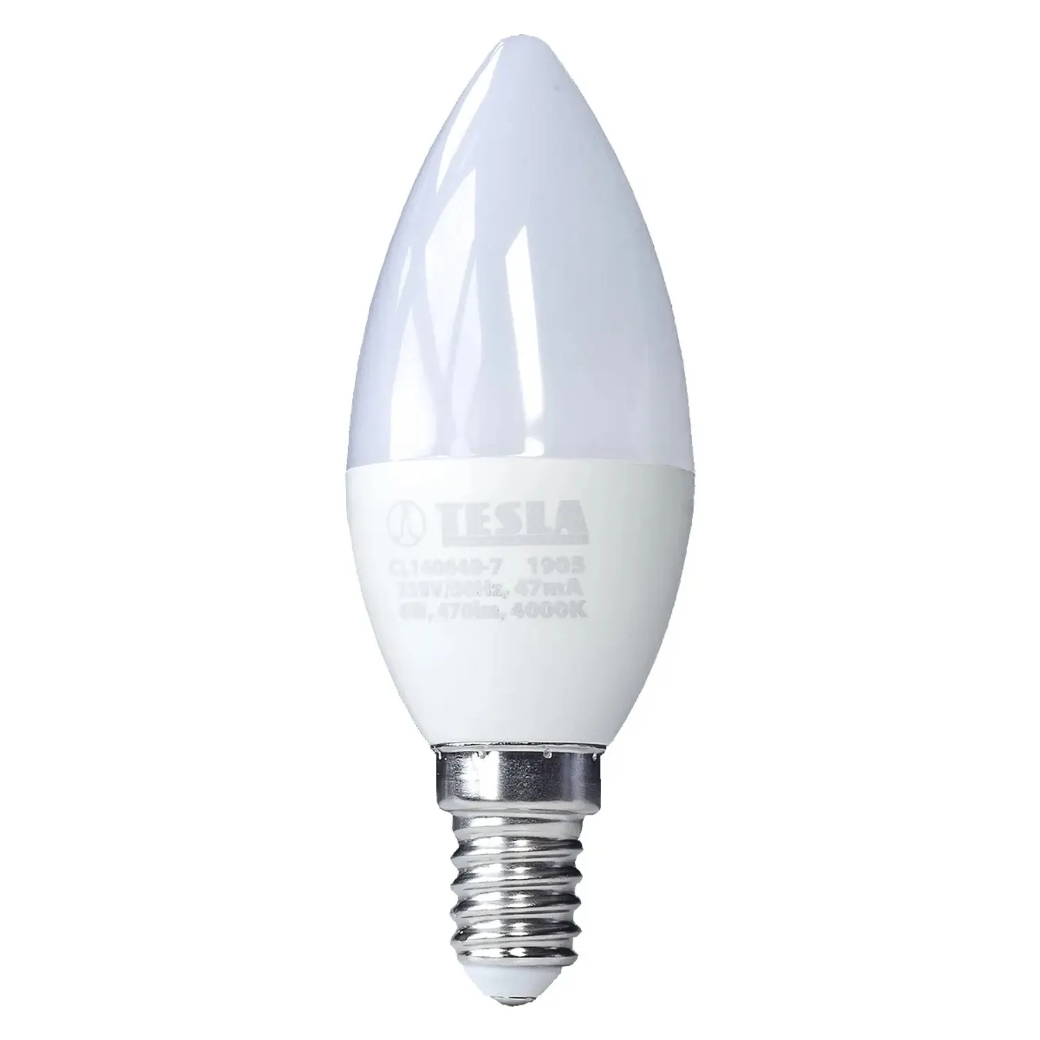 TESLA Lighting LED žárovka Candle E14, 6 W, 470 lm, 4000 K