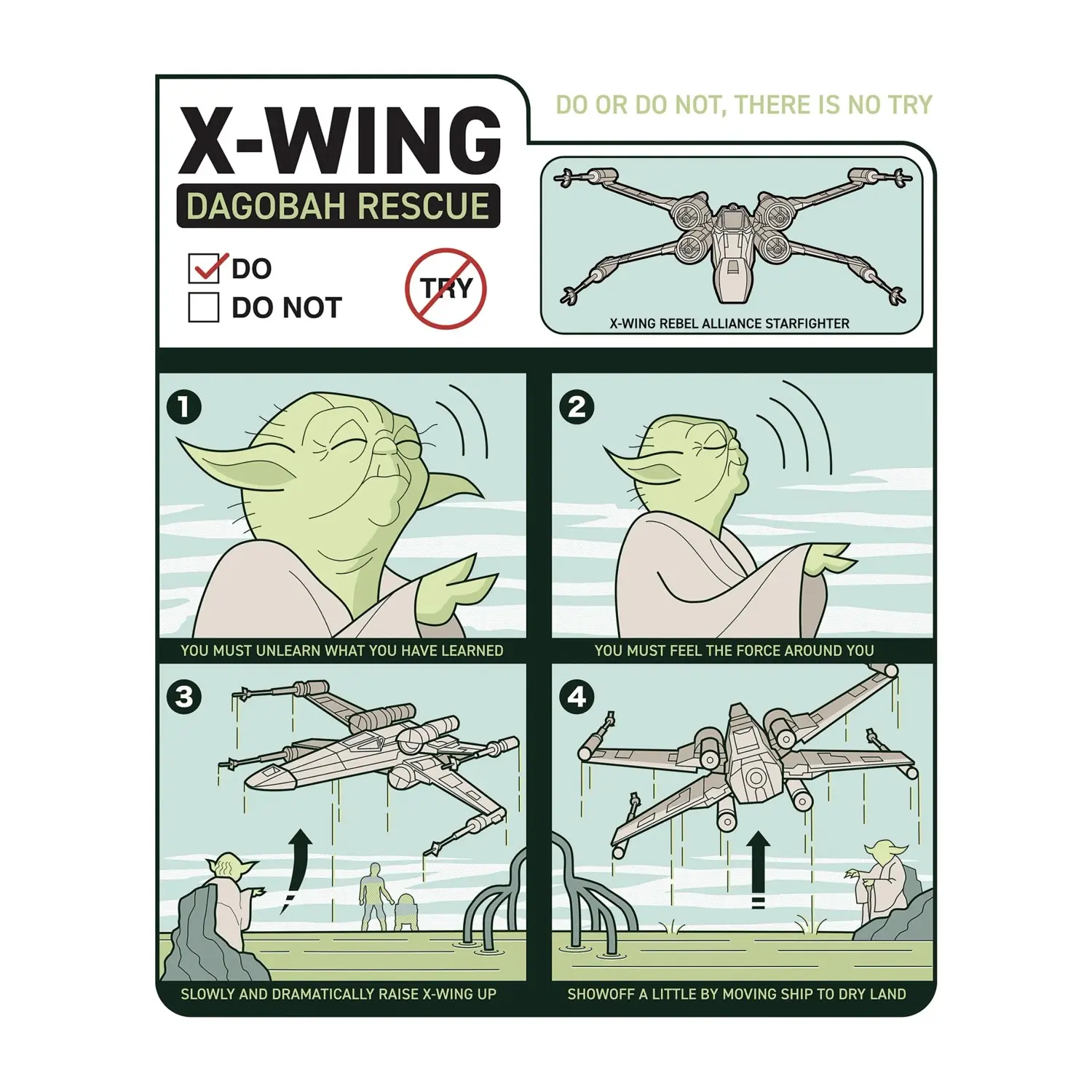 Komar Plakát Star Wars X-Wing Instructions 30 x 40 cm