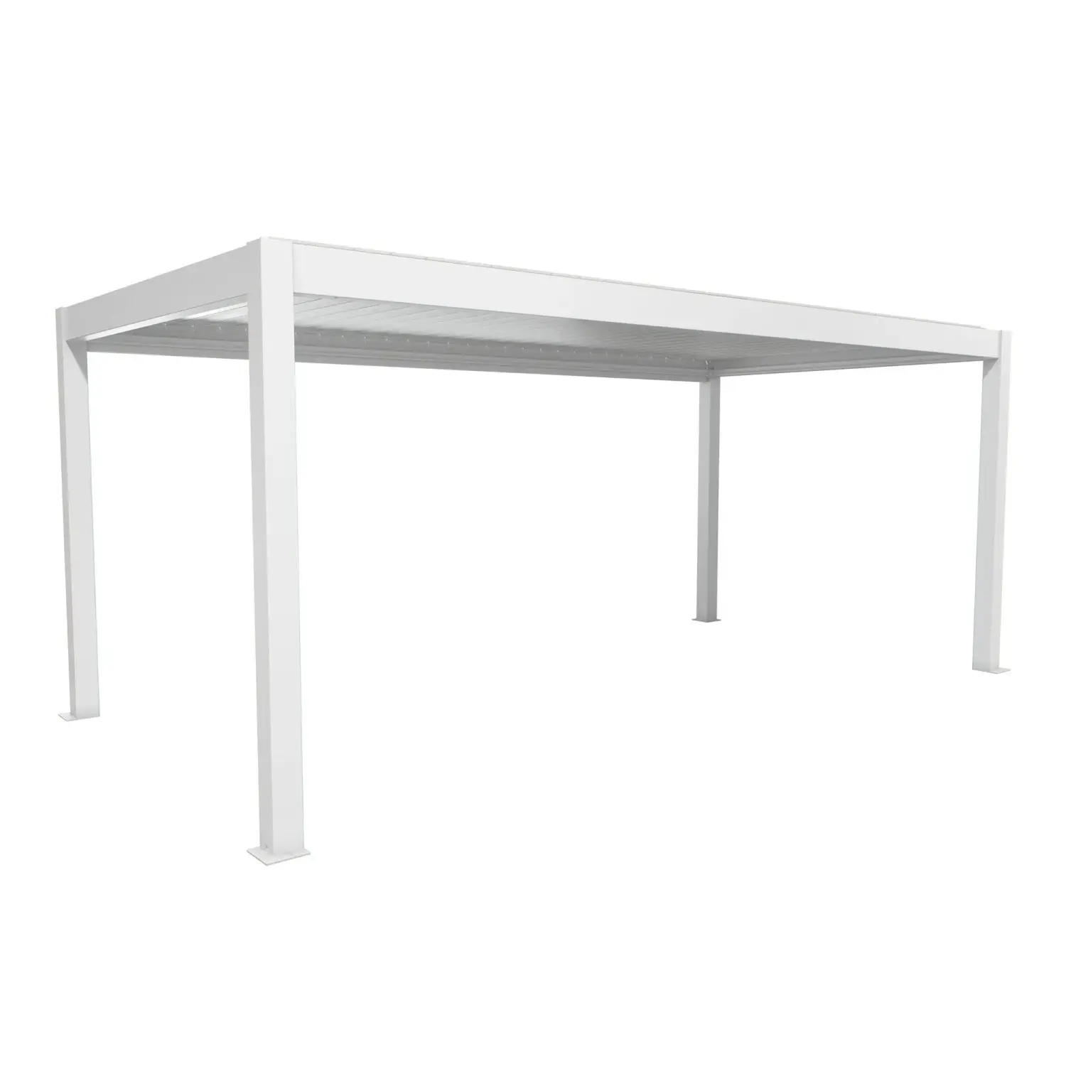 Biohort Pergola 6 x 3 bílá/stříbrná 608 x 312 cm