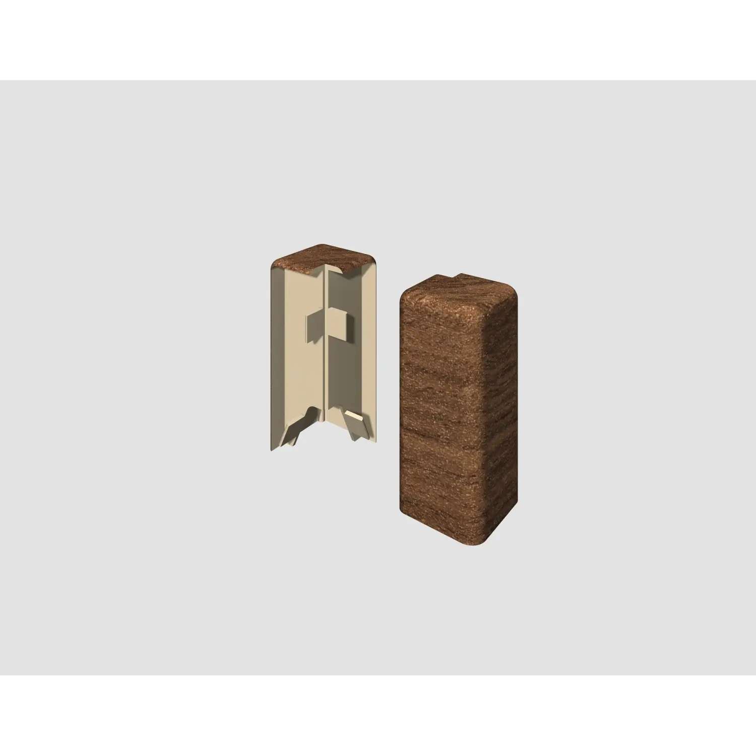EGGER Vnější roh pro soklovou lištu CUBICAL ořech hnědý, 2 ks