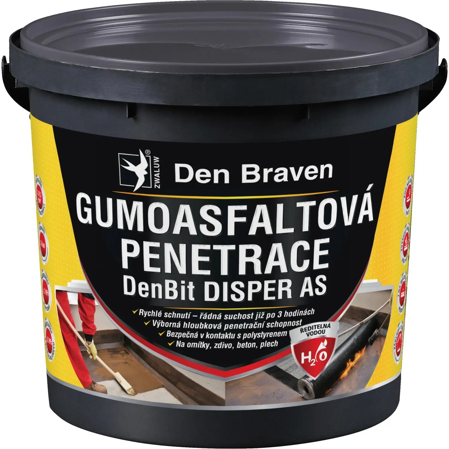 Den Braven Gumoasfaltová penetrace DenBit DISPER AS 5kg