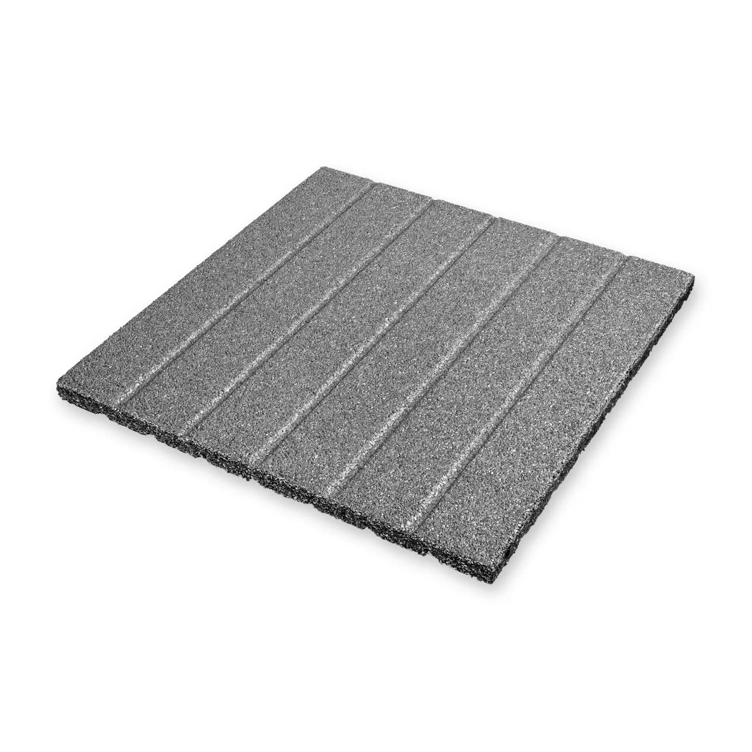 MAX3 Gumová dlažba imitace terasových prken šedá 500 x 500 x 25 mm