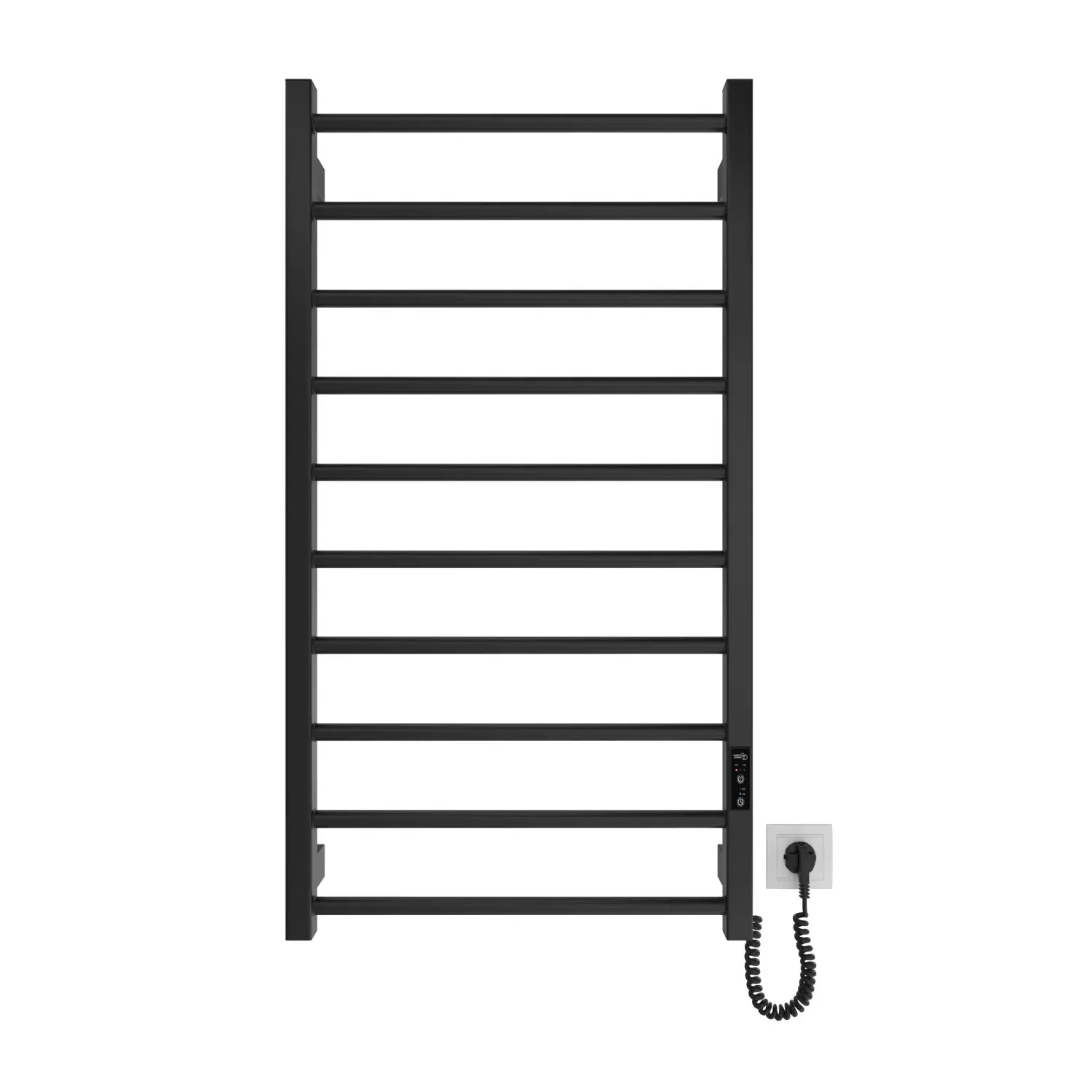 Wterm Koupelnový radiátor elektrický HF Leeds černý matný 970 x 530 mm