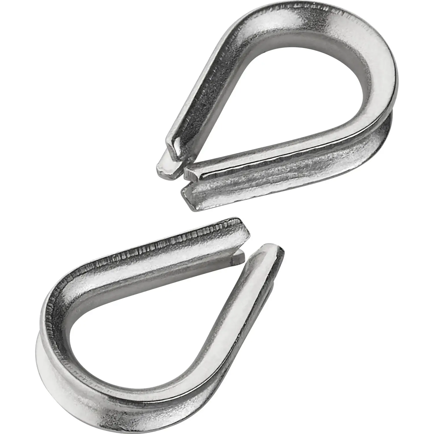 LUX-TOOLS Lanová očnice, nerezová ocel, 2 ks, 10 mm