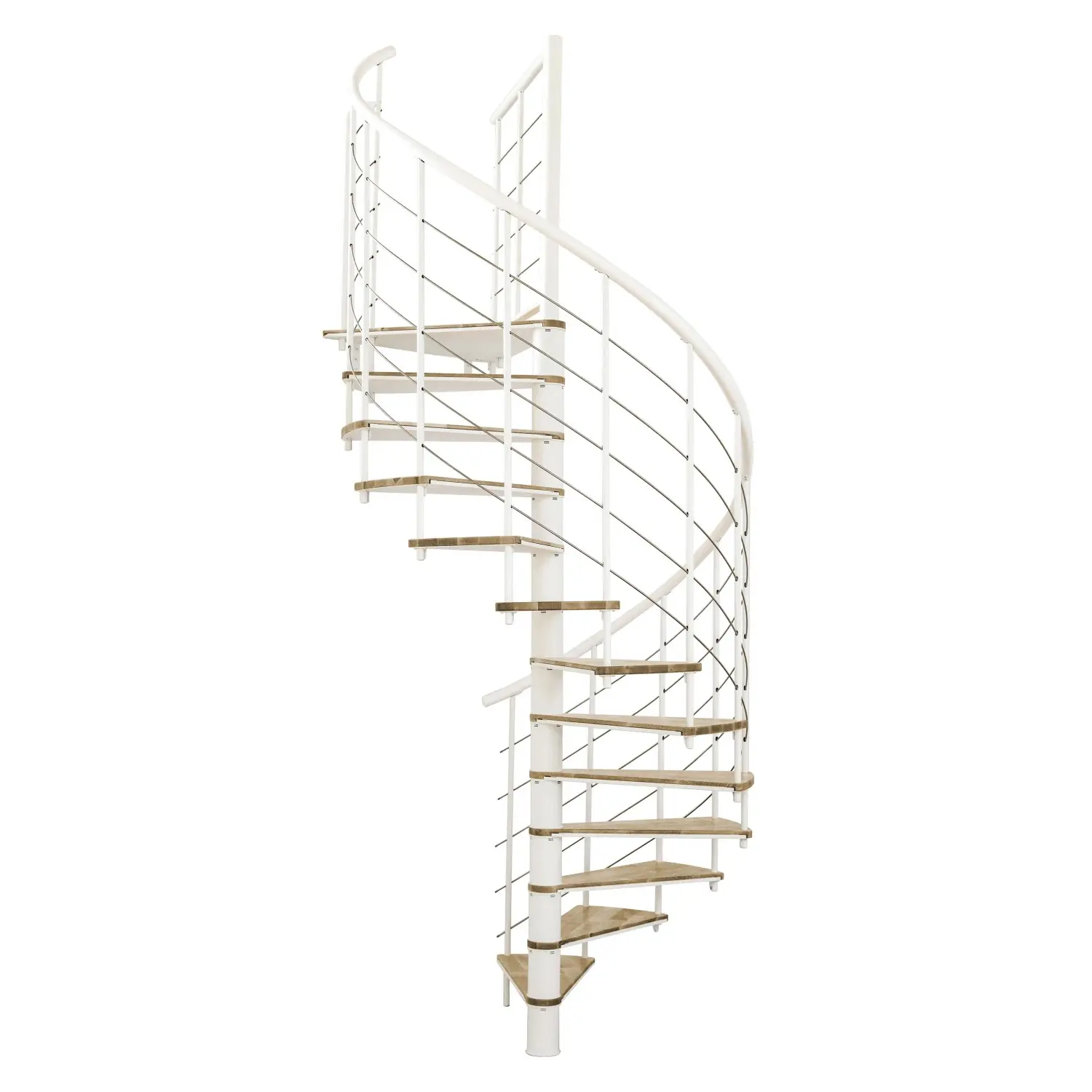 Minka STAIRS Kombinované točité schodiště Fusion dub/bílá pr. 160 cm
