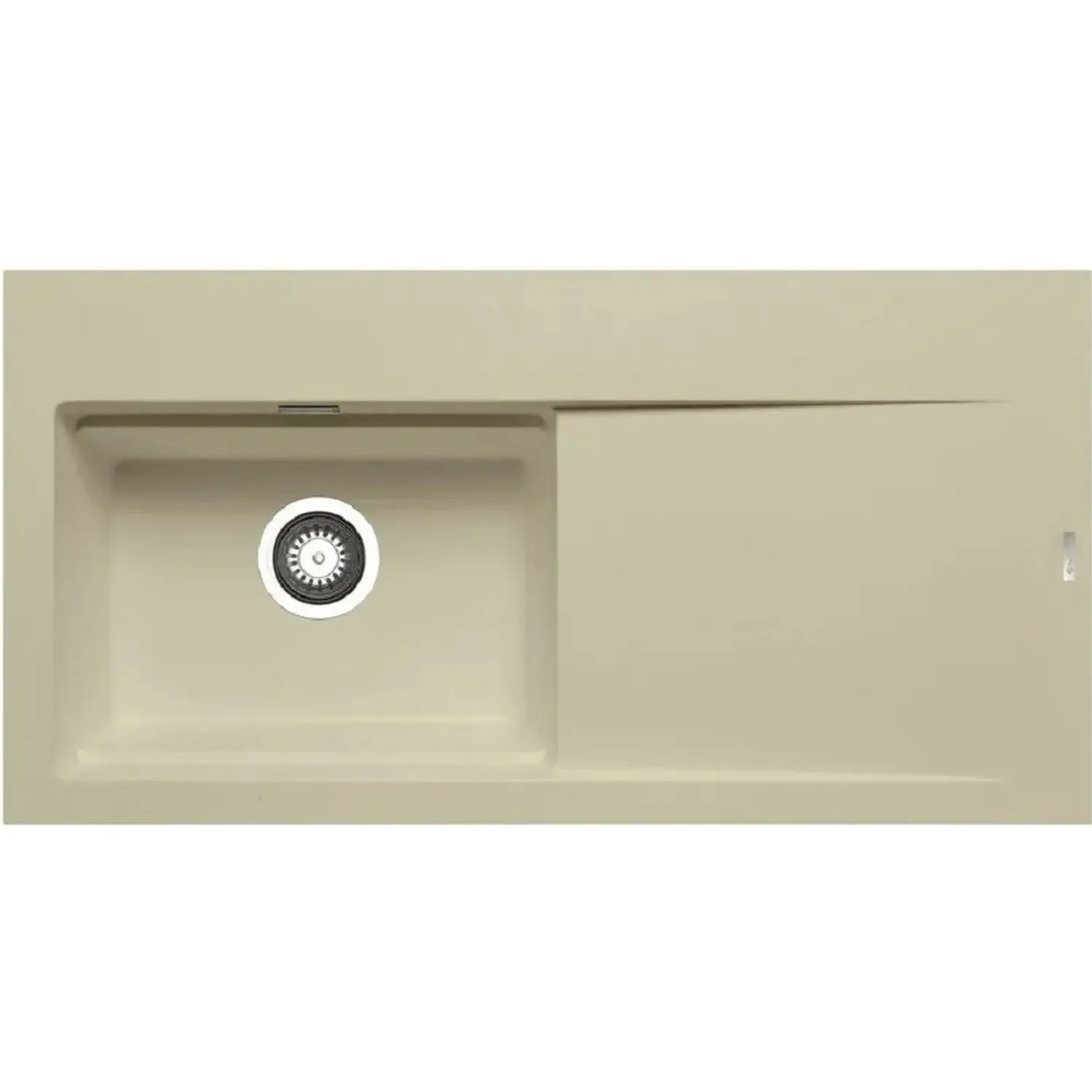 PYRAMIS Granitový dřez s odkapávačem Tekton 1B 1D LH, beige, 100 x 51 cm