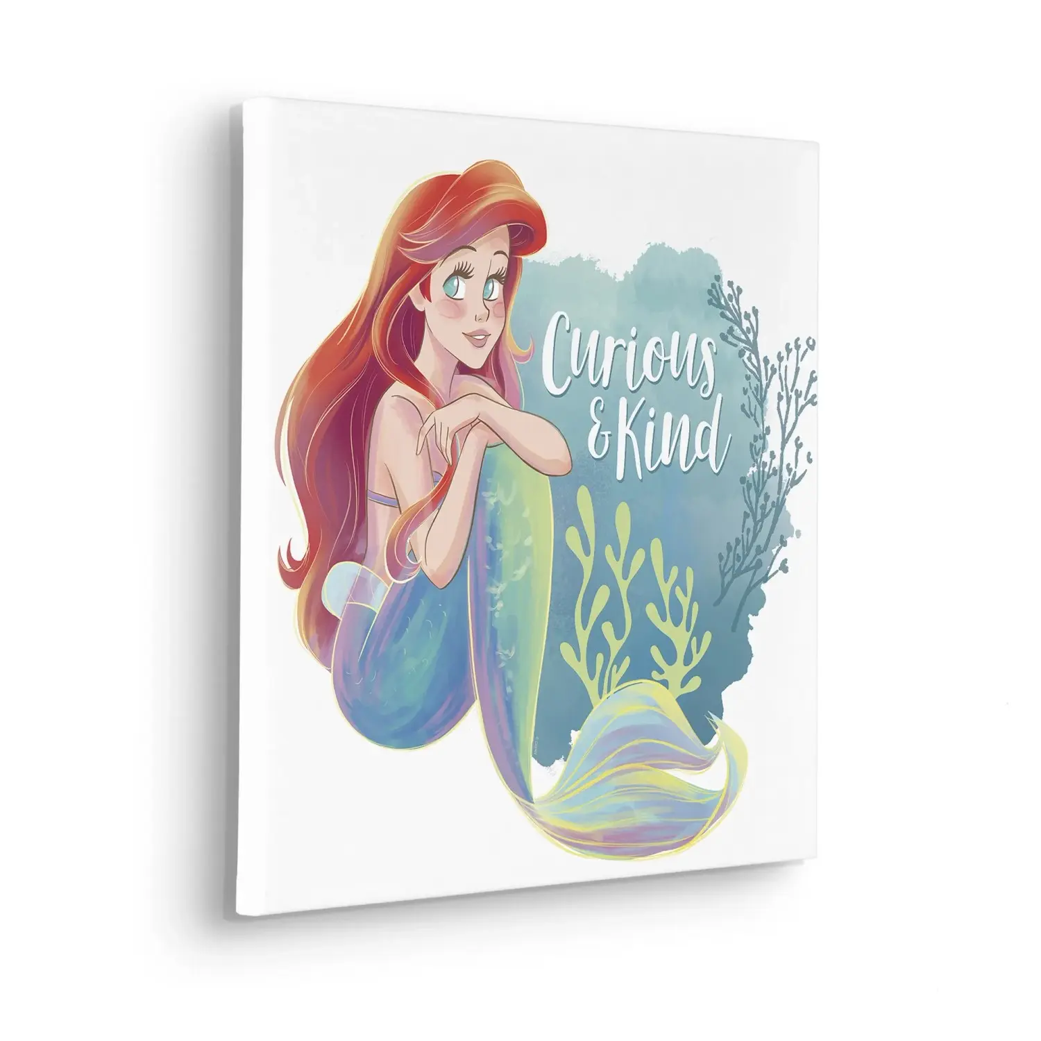 Komar Nástěnný obraz na rámu Disney Ariel Curious & Kind 40 x 40 cm
