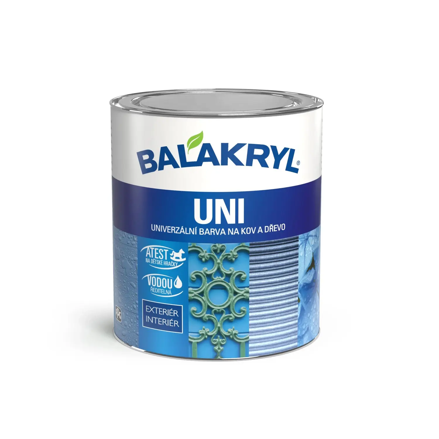 BALAKRYL Univerzální barva na kov a dřevo UNI MAT 0160 šedohnědá 0,7 kg