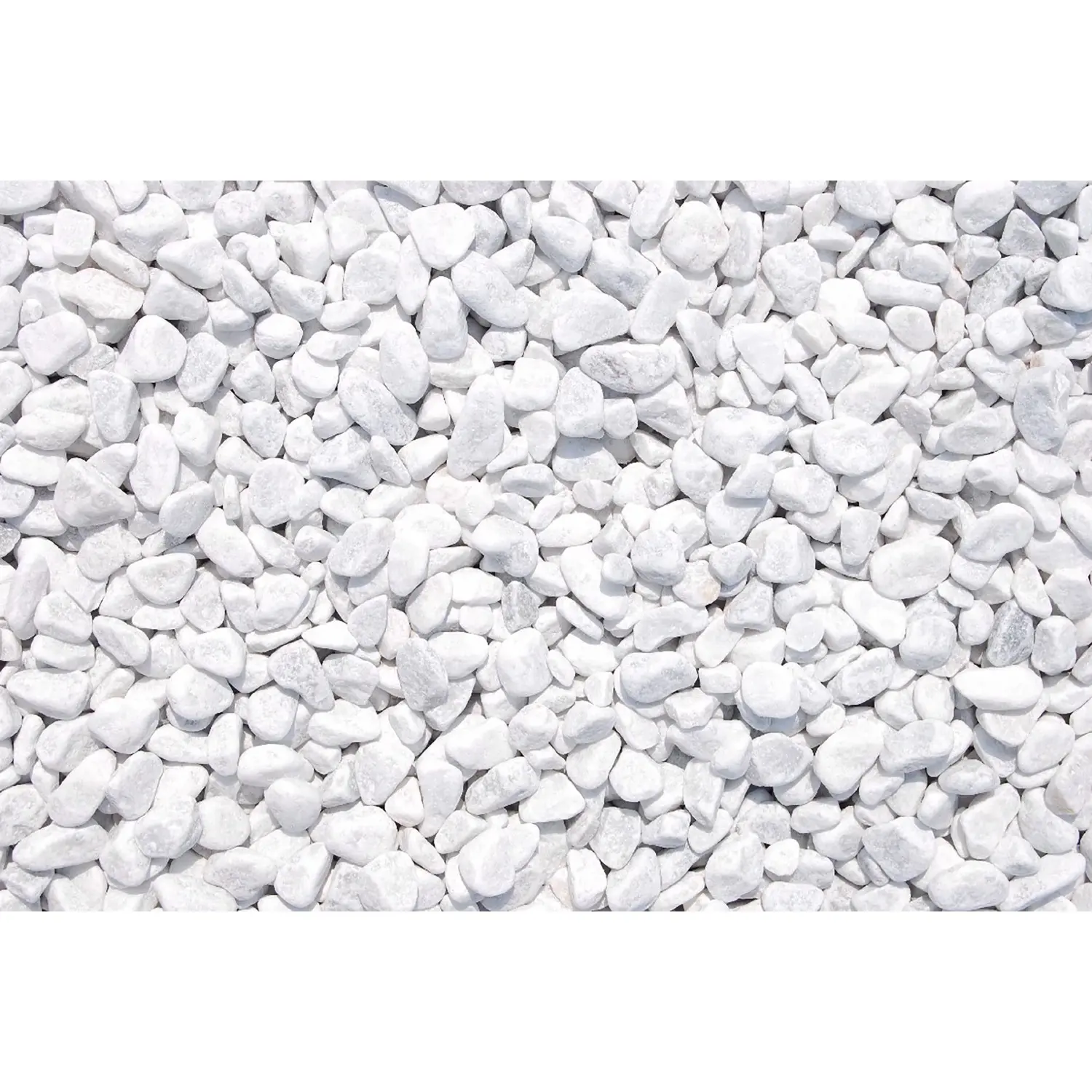 Mramorové okrasné oblázky carrarská bílá 12-16 mm 10 kg PE pytel