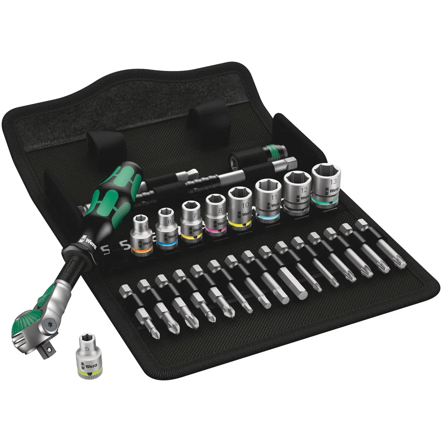 Wera Ráčnová sada Zyklop Speed 8100 SA 6, metrická, 1/4", 28dílná