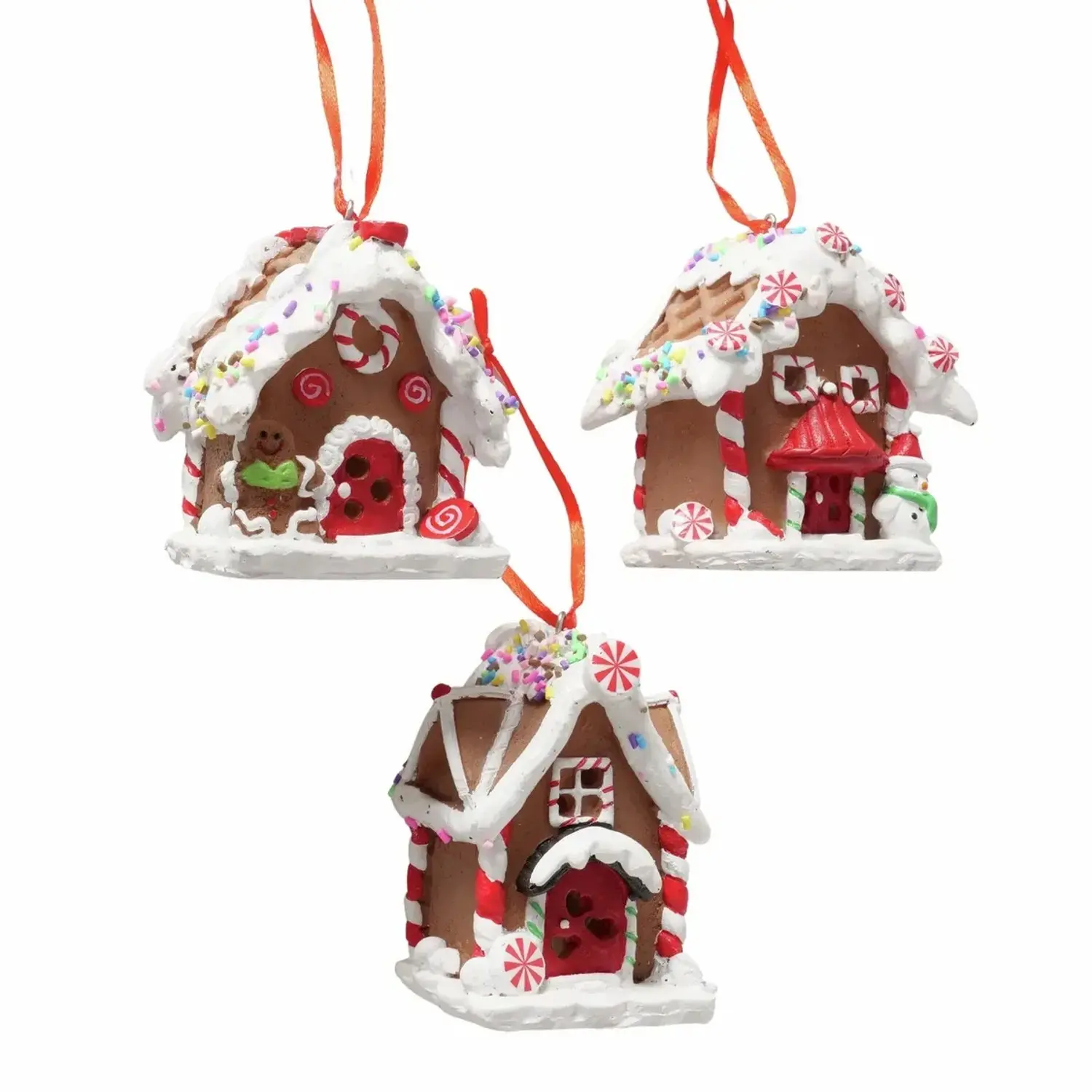 Boltze Závěsná LED dekorace perníková chaloupka Ginger různé druhy 8,4 x 9cm 1ks