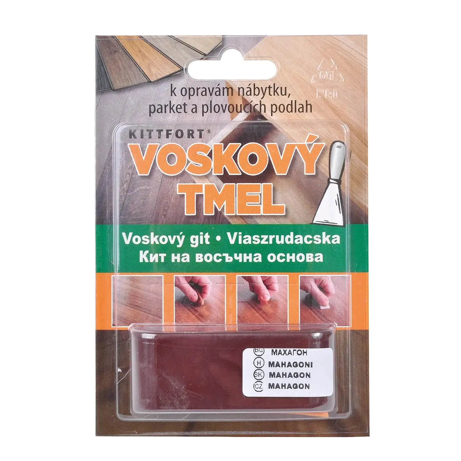 KITTFORT Voskový tmel Profi mahagon