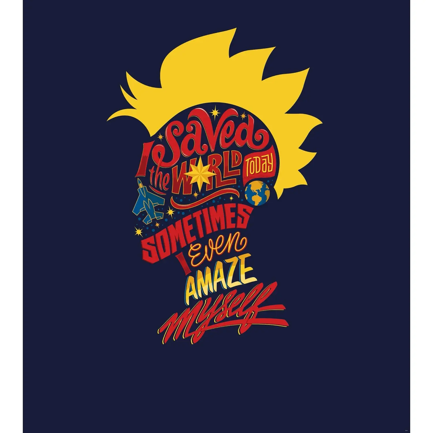 Komar Vliesová fototapeta Captain Marvel saves the World 250 x 280 cm