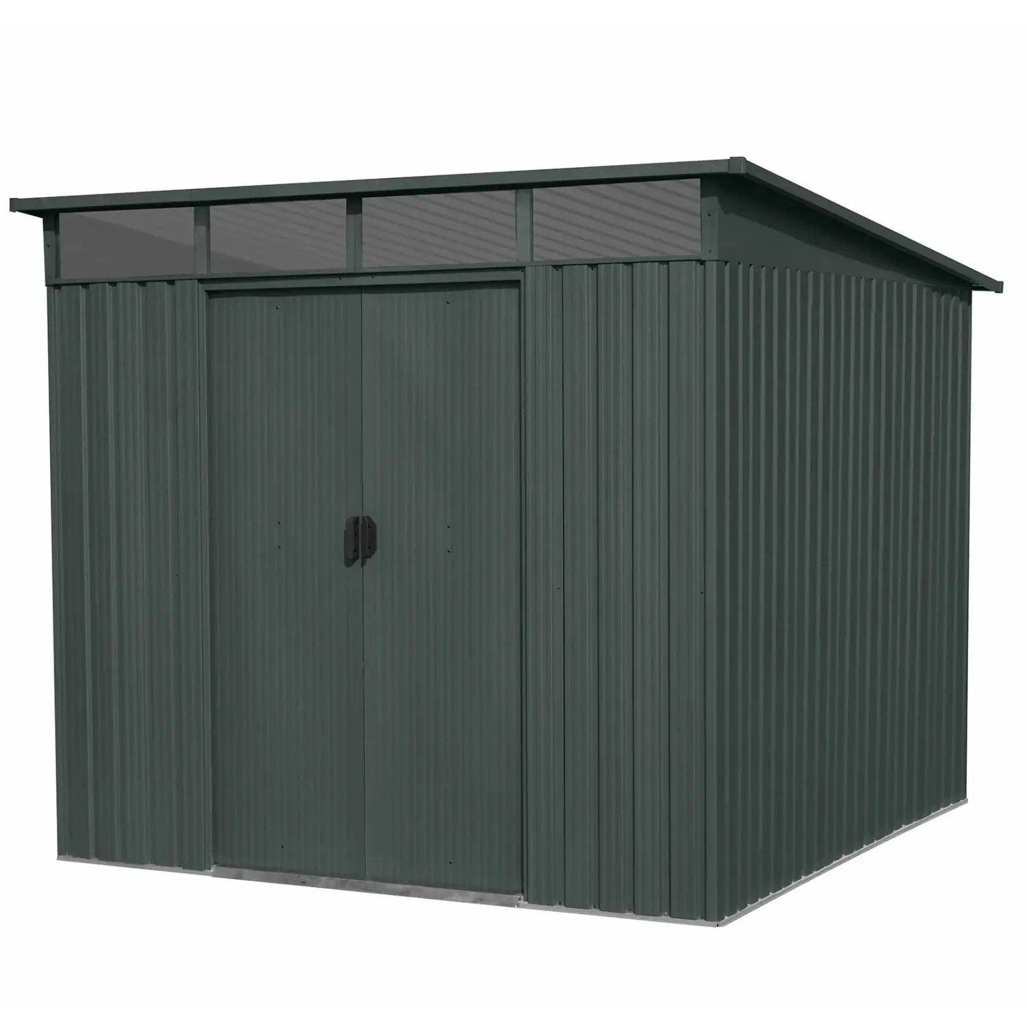 Floraworld Zahradní domek s pultovou střechou Lightline 4 antracit 239x279x202cm