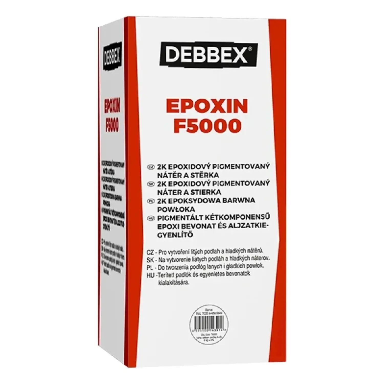 Den Braven EPOXIN F5000 5+1 kg Typ: sada plechovek, Barva: okenní šedá