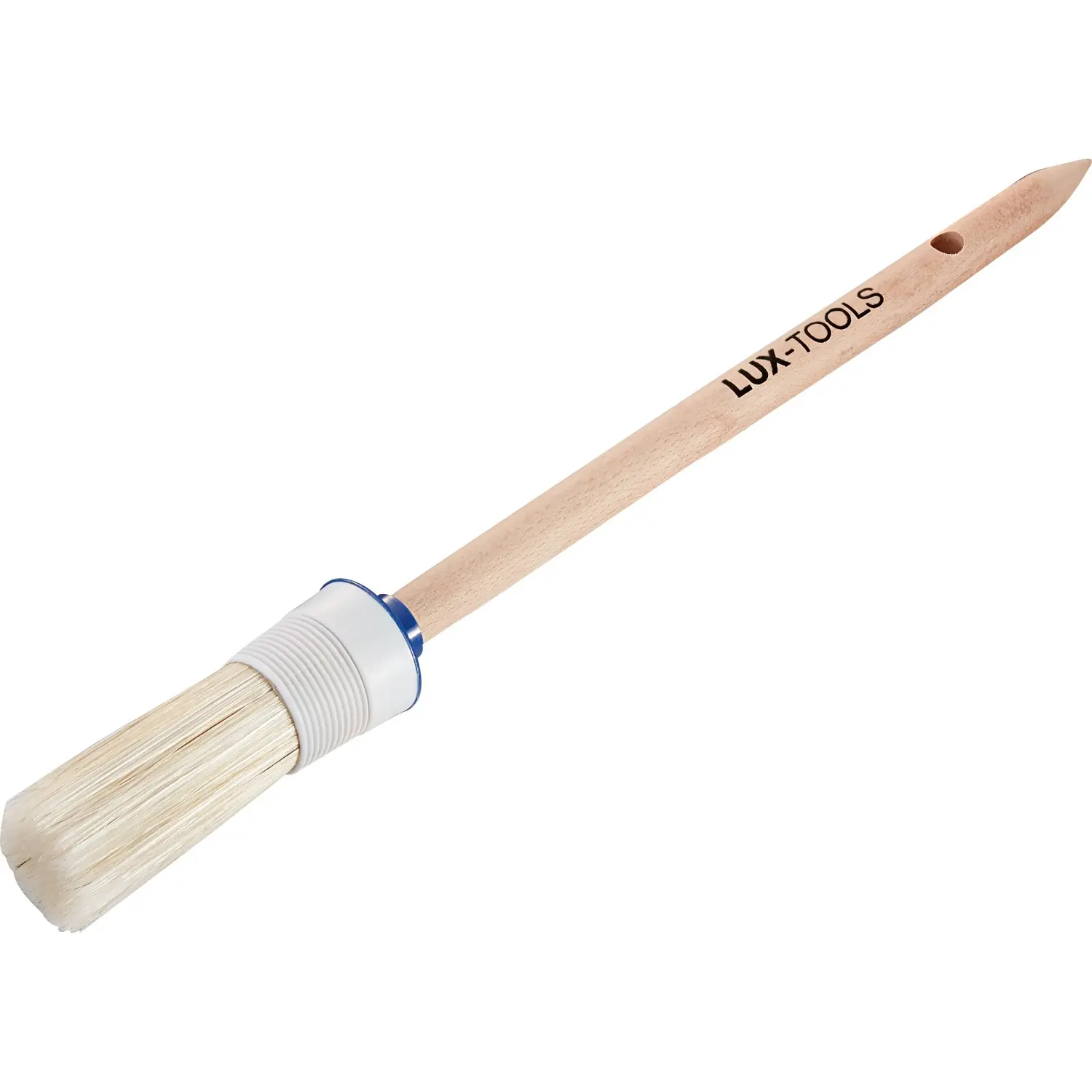 LUX-TOOLS Kulatý štětec lakovací, dřevěná rukojeť, vel. 4