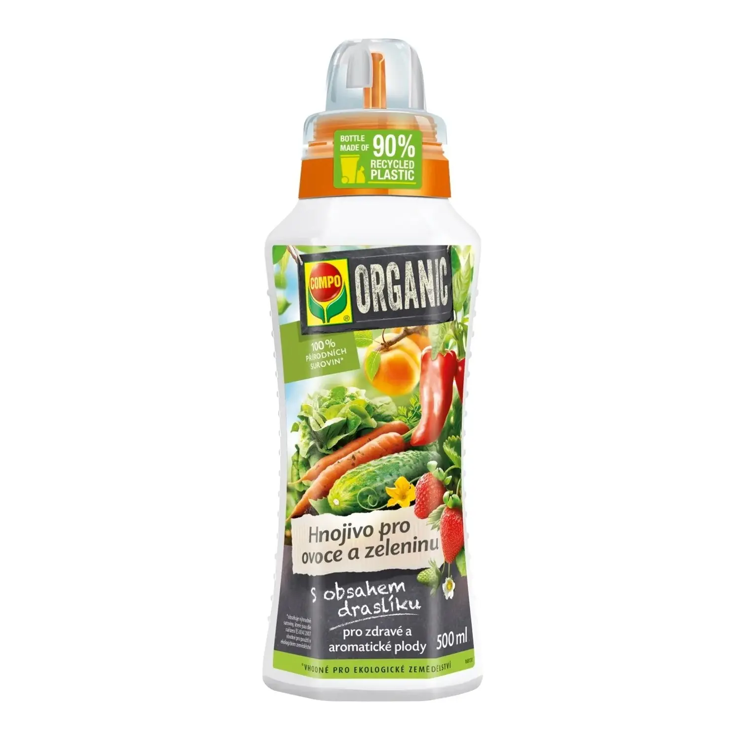 COMPO ORGANIC Hnojivo pro ovoce a zeleninu, 500 ml