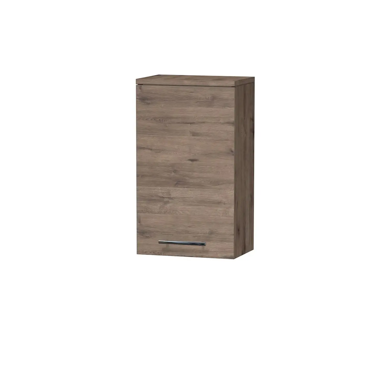 INTEDOOR Horní závěsná skříň BEE pravá, úchyt chrom, š. 35 cm, dub Wellington