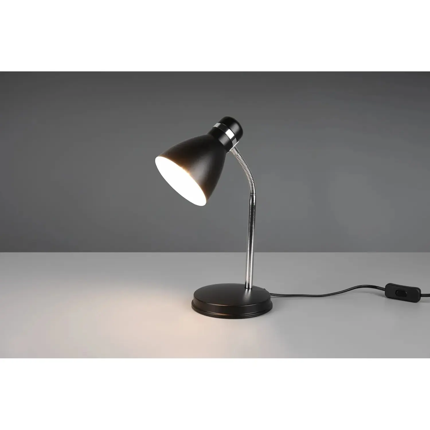 Reality Stolní lampa Harvey černá, 1 x E27, 33 x 14,5 cm