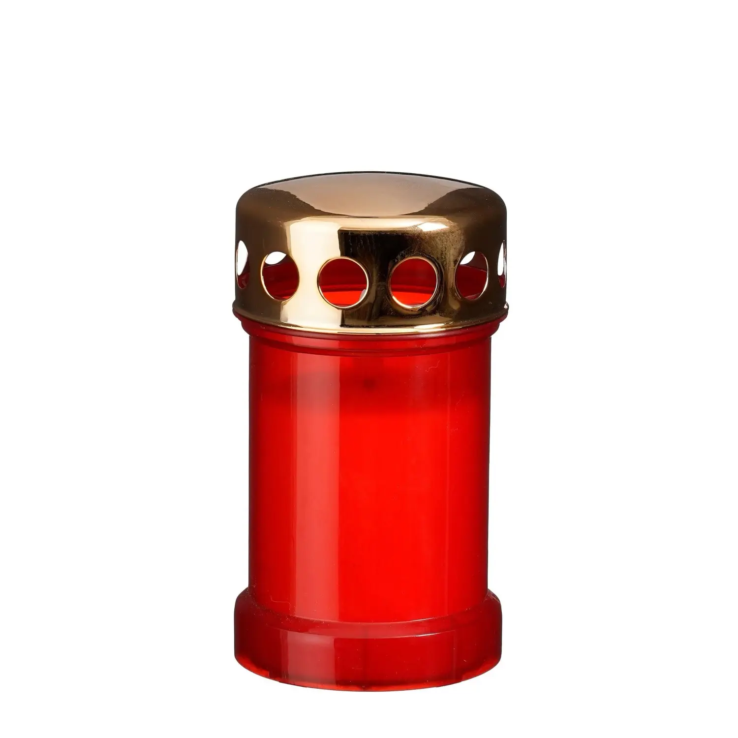 Luca Lighting LED svíčka na hrob, červená, pr. 7,5 x 13 cm