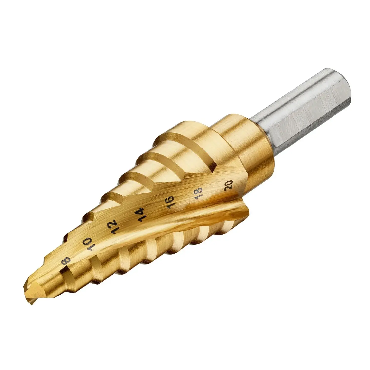 DeWALT Titanový stupňovitý vrták do kovu, stopka pr. 9 mm, 6-20 mm