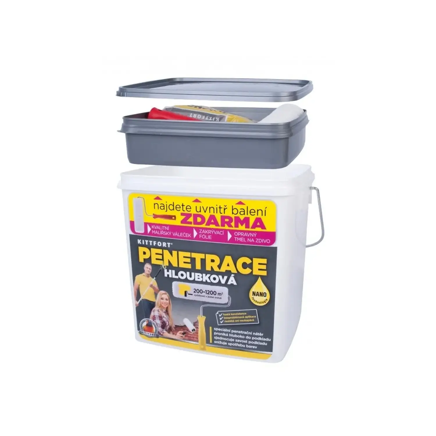 KITTFORT Penetrace hloubková Nano SET 10 kg