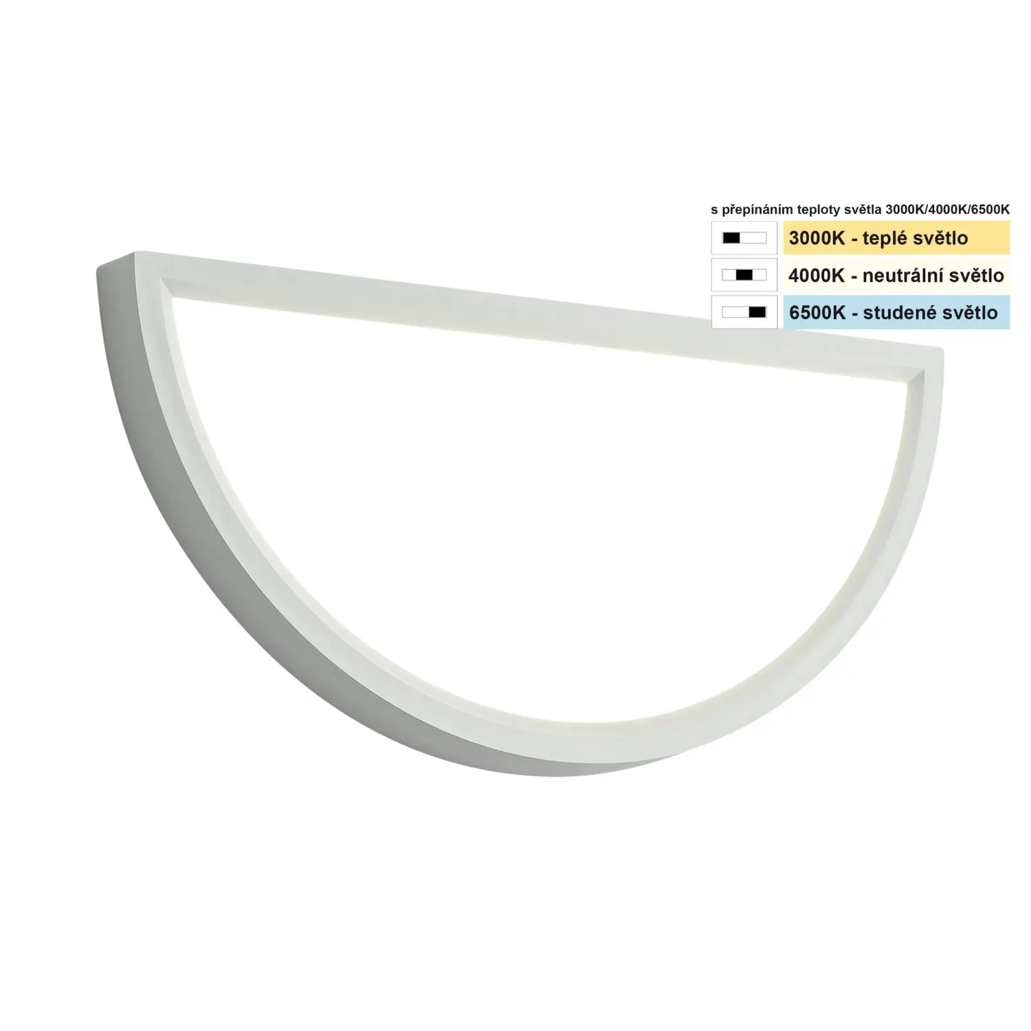 TOP LIGHT Nástěnné LED svítidlo Revit AB CCT 18W 1800lm bílá 30 x 15 x 2,5 cm