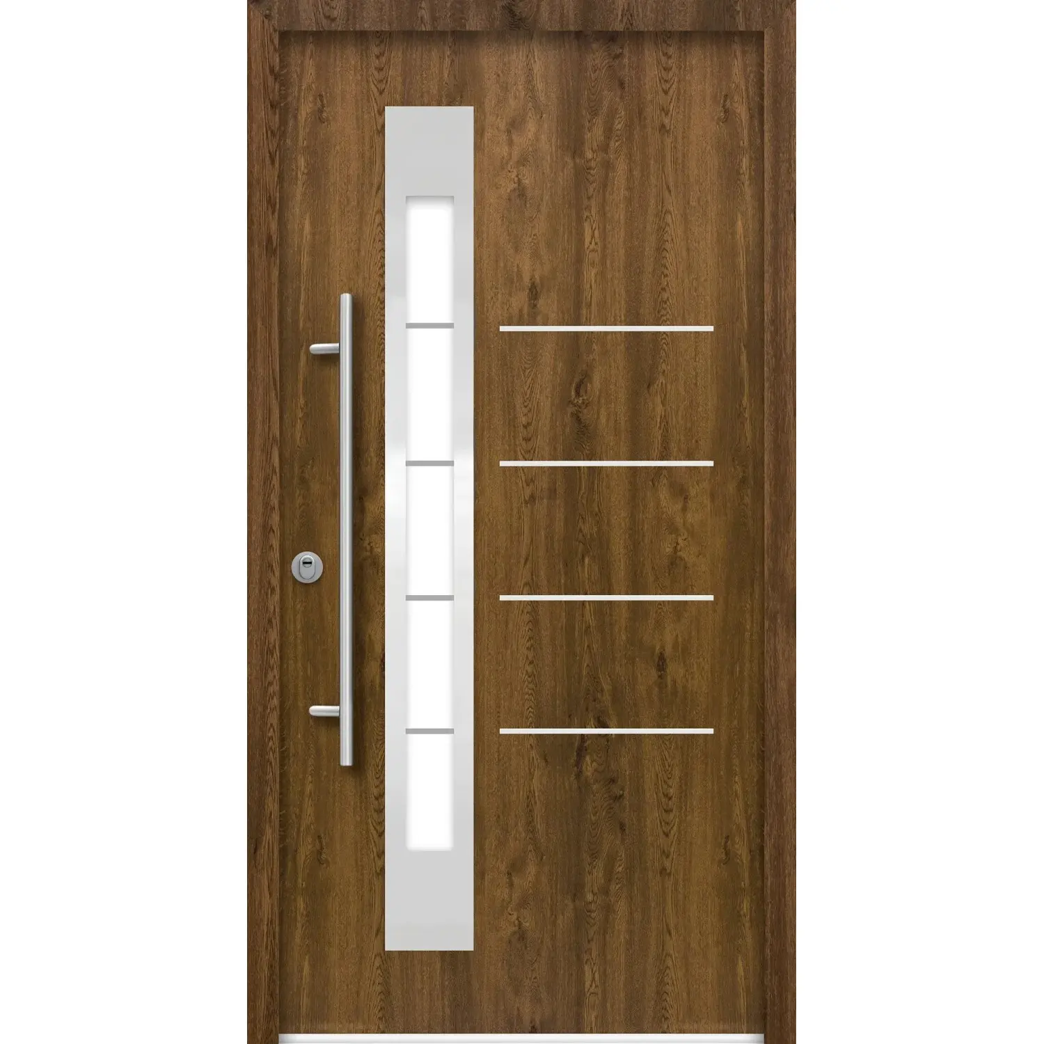 SPLENDOOR Vchodové dveře ThermoSpace BERLIN PRIME RC2 ořech 110 L