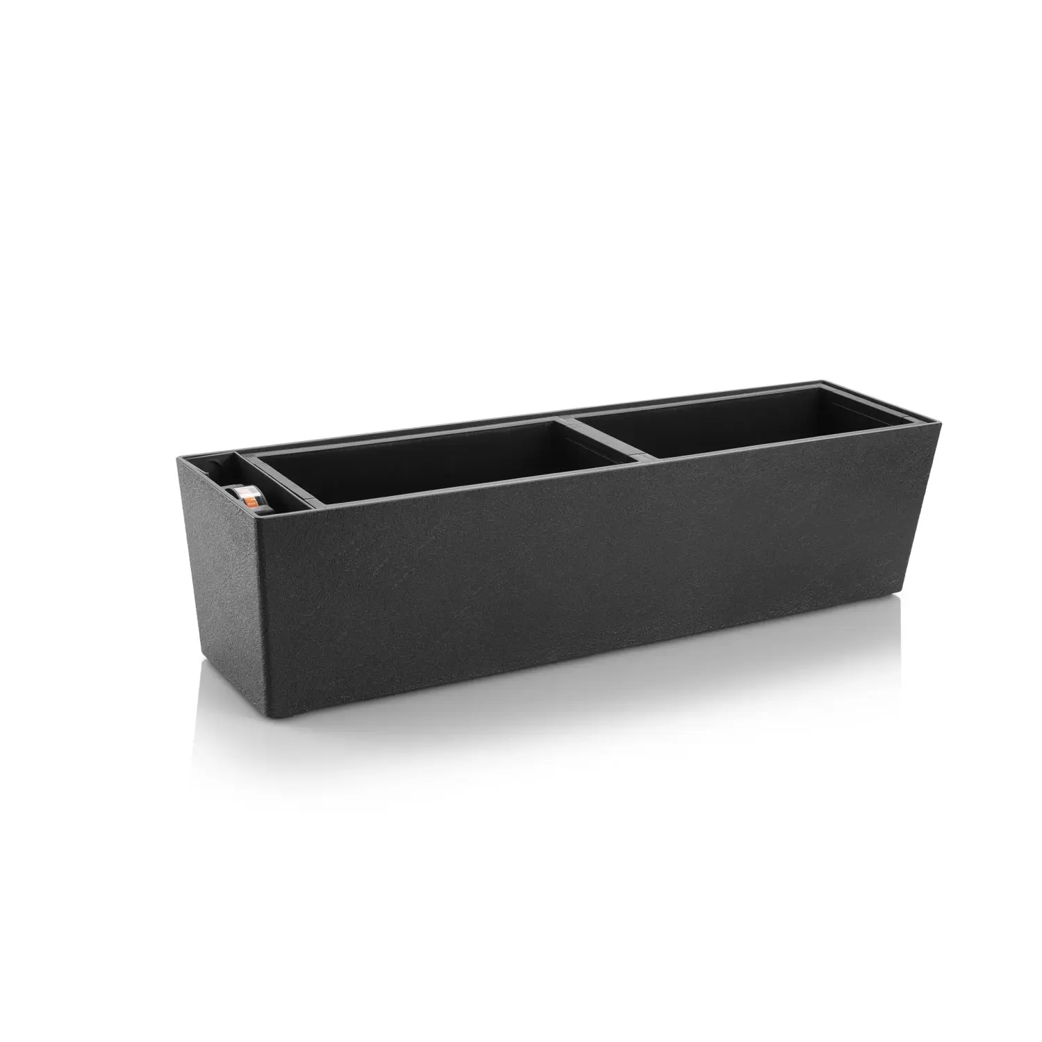 Plastkon Samozavlažovací květináč Supreme stone antracit, 75 cm