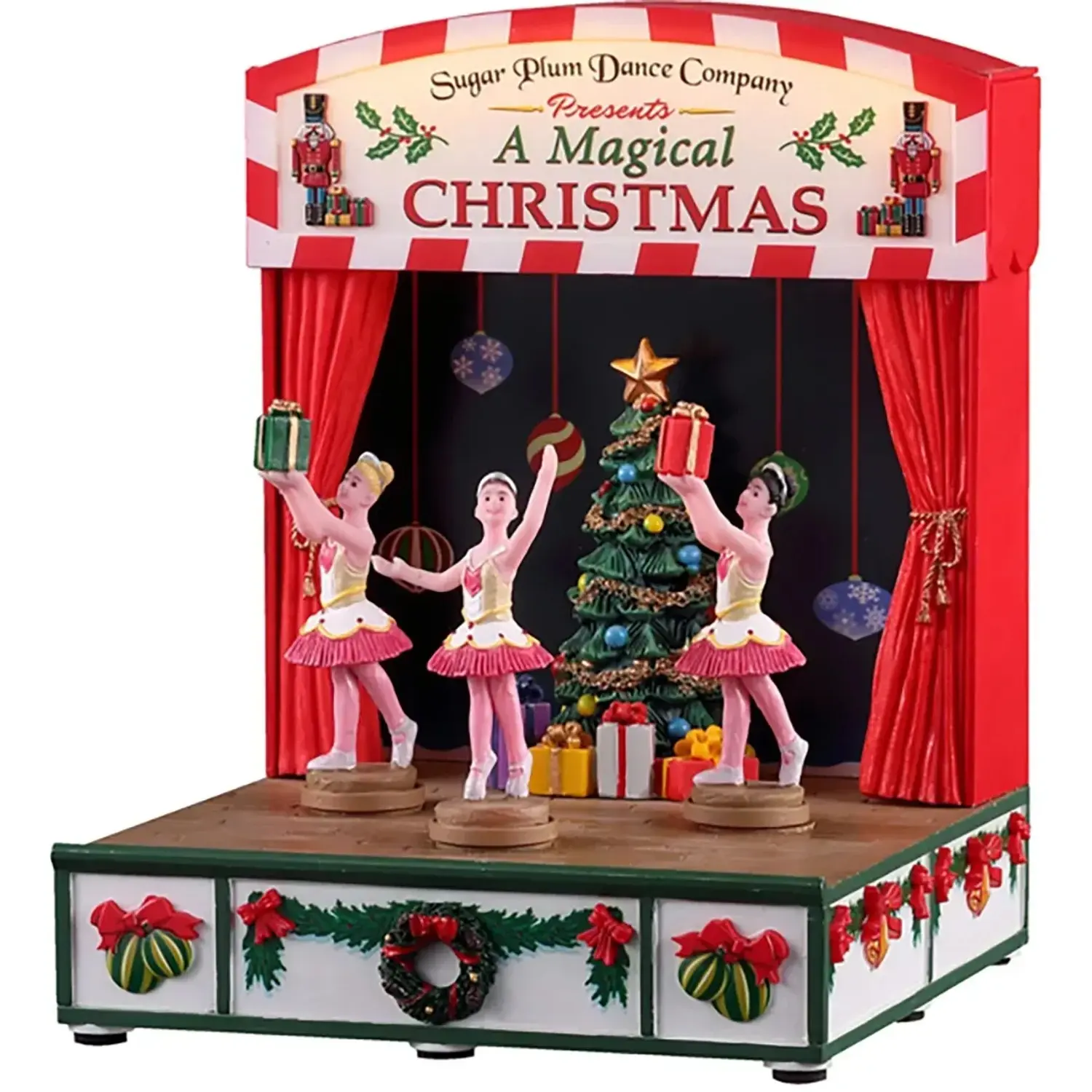 Lemax Vánoční dekorace Sugar Plum Dance Company 17,6 x 13,6 x 13,6 cm