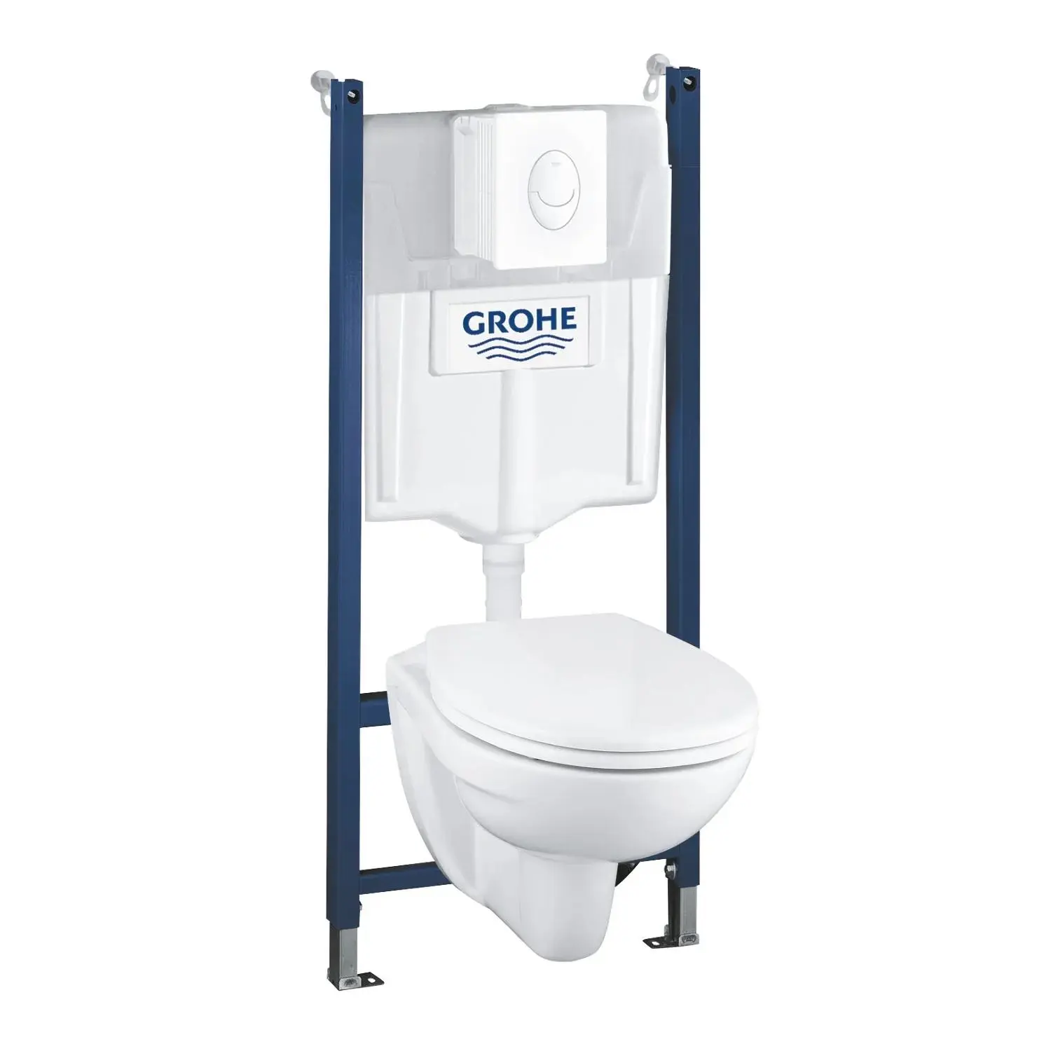 Grohe Solido - Set předstěnové instalace, klozetu a sedátka softclose, tlačítko Skate Air, alpská bílá 39116000