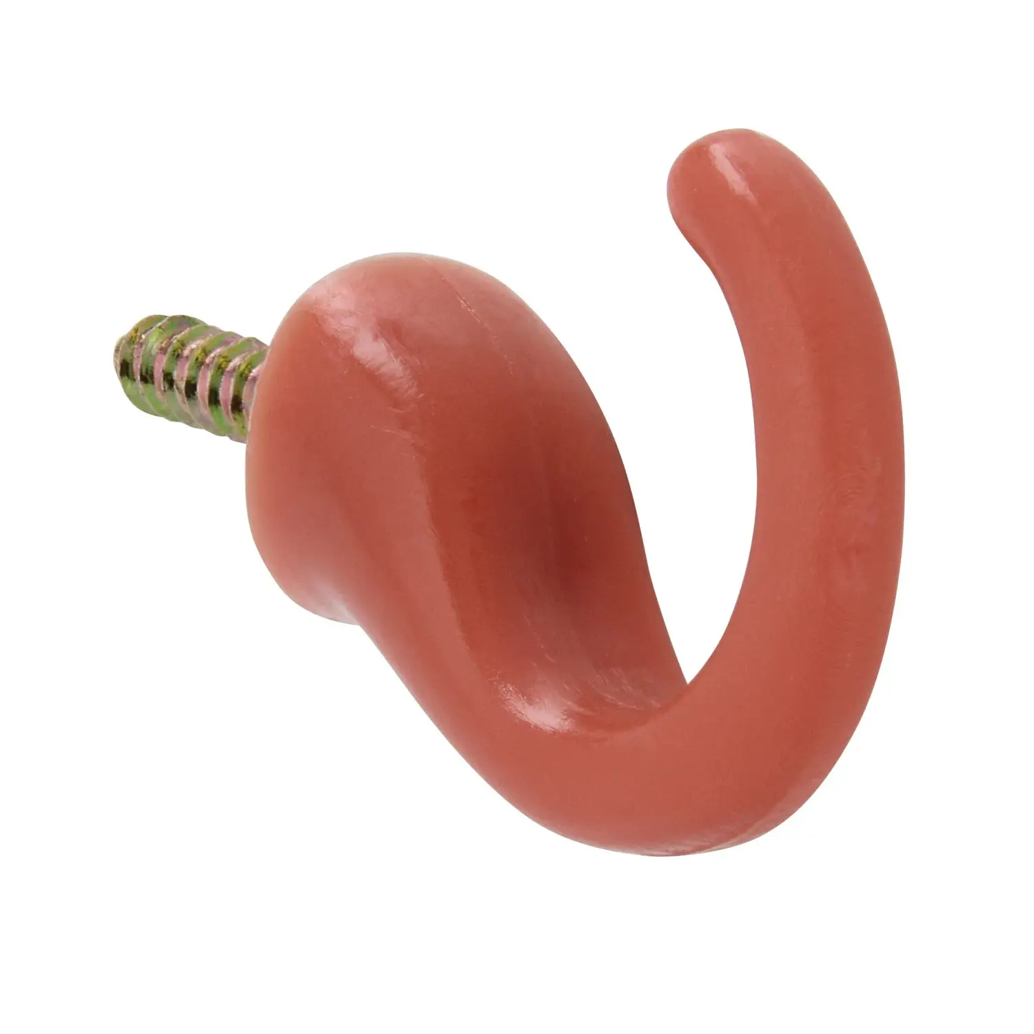 Siro Háček H033 plastový hnědý se závěsným šroubem, 42 x 10 mm, 3 ks