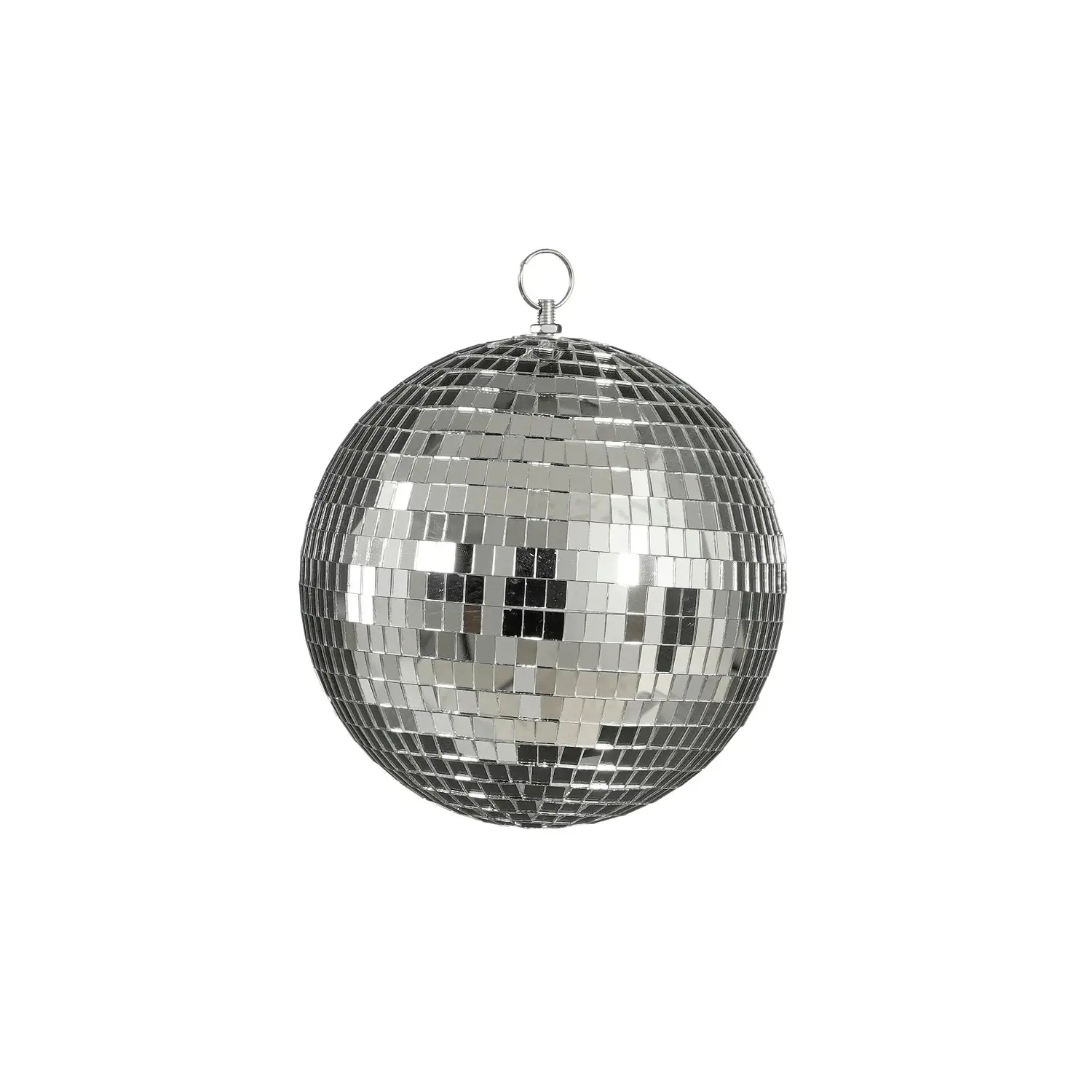 MICA Vánoční ozdoba disco koule stříbrná pr. 20 cm