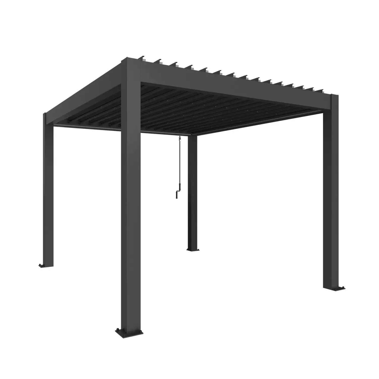 Biohort Pergola 3,5 x 3 tmavě šedá 367,5 x 312 cm
