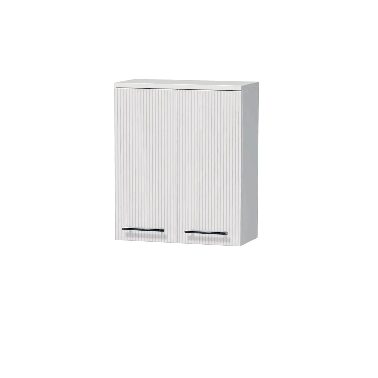 INTEDOOR Horní závěsná skříň BEE, úchyt chrom, š. 50 cm, bílá 3D pruhy