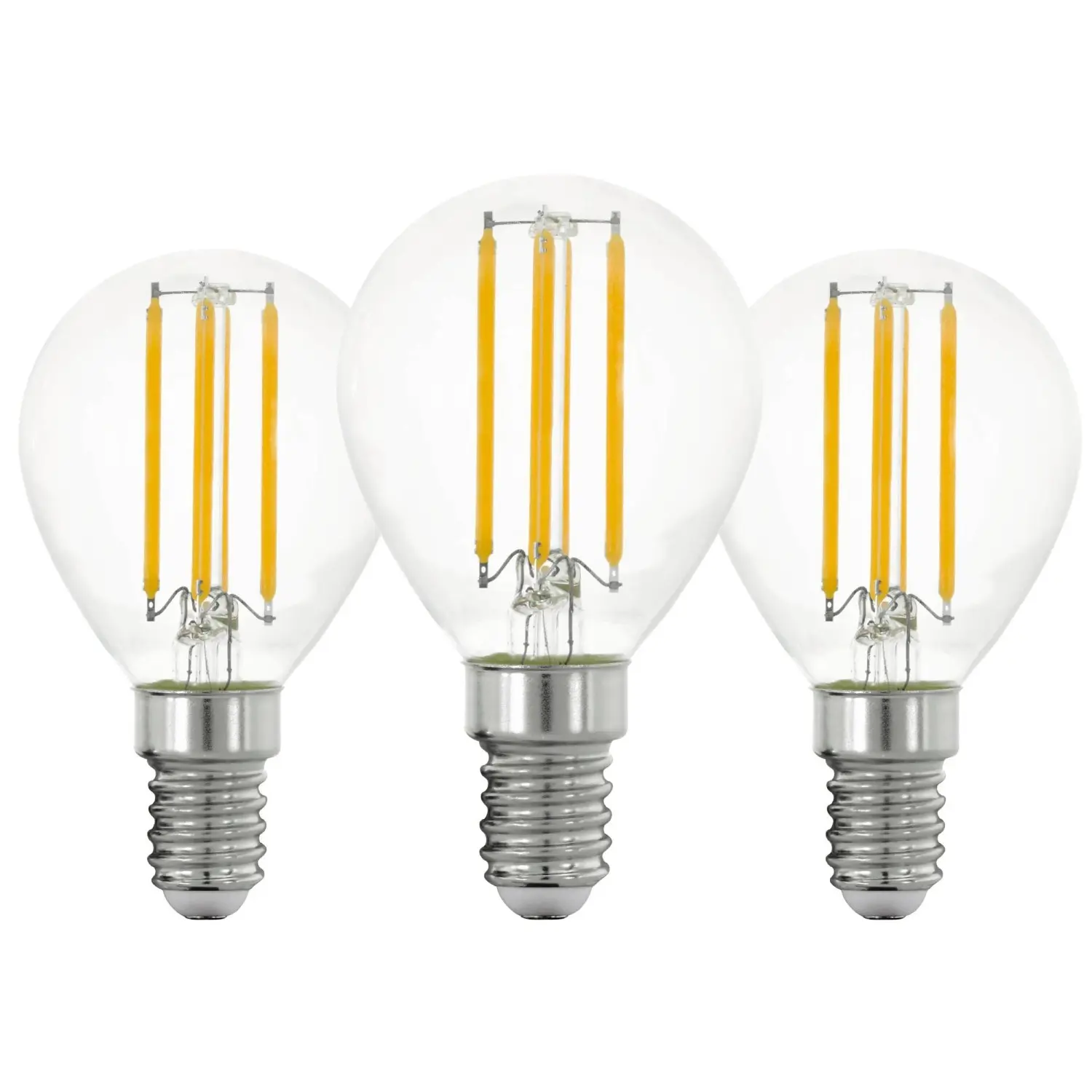 EGLO LED žárovka E14 P45 7W 806lm 2700K pr. 45 x 78 mm, čirá, 3 ks