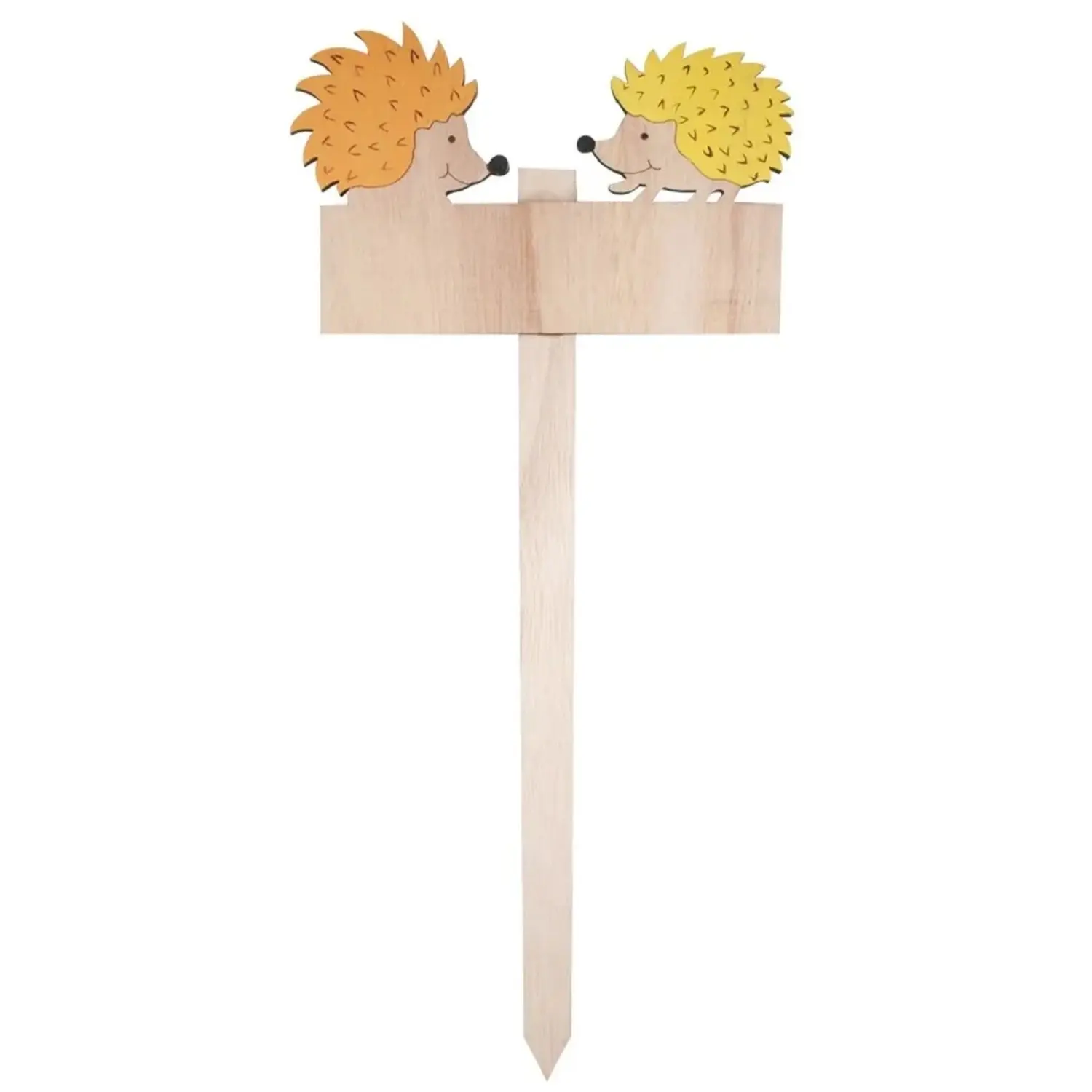 Anděl Přerov Cedulka dřevěná ježci zápich, 16 cm
