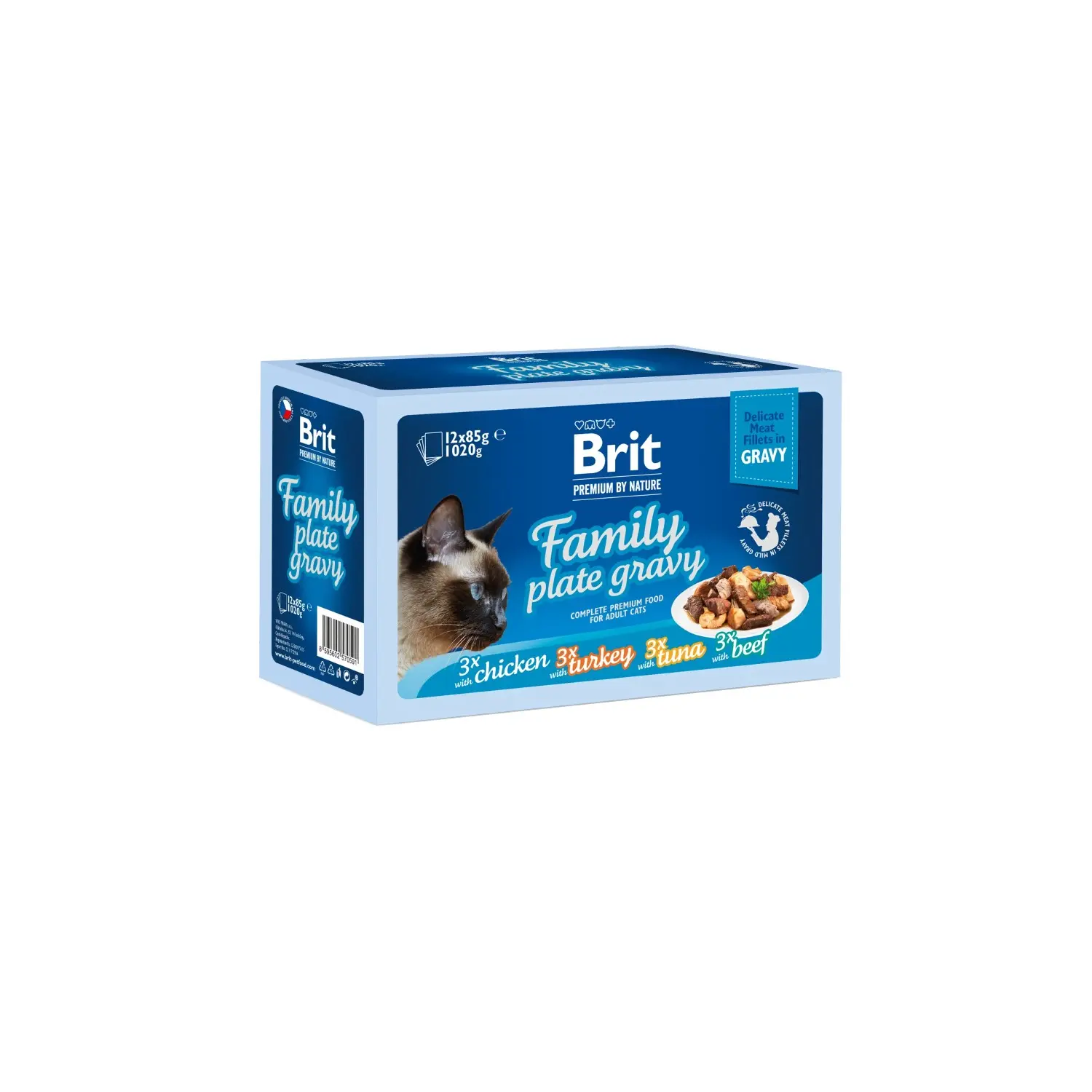 Brit Kapsička pro kočky Premium by Nature Cat Delicate Fillets 1020 g (12 x 85g)