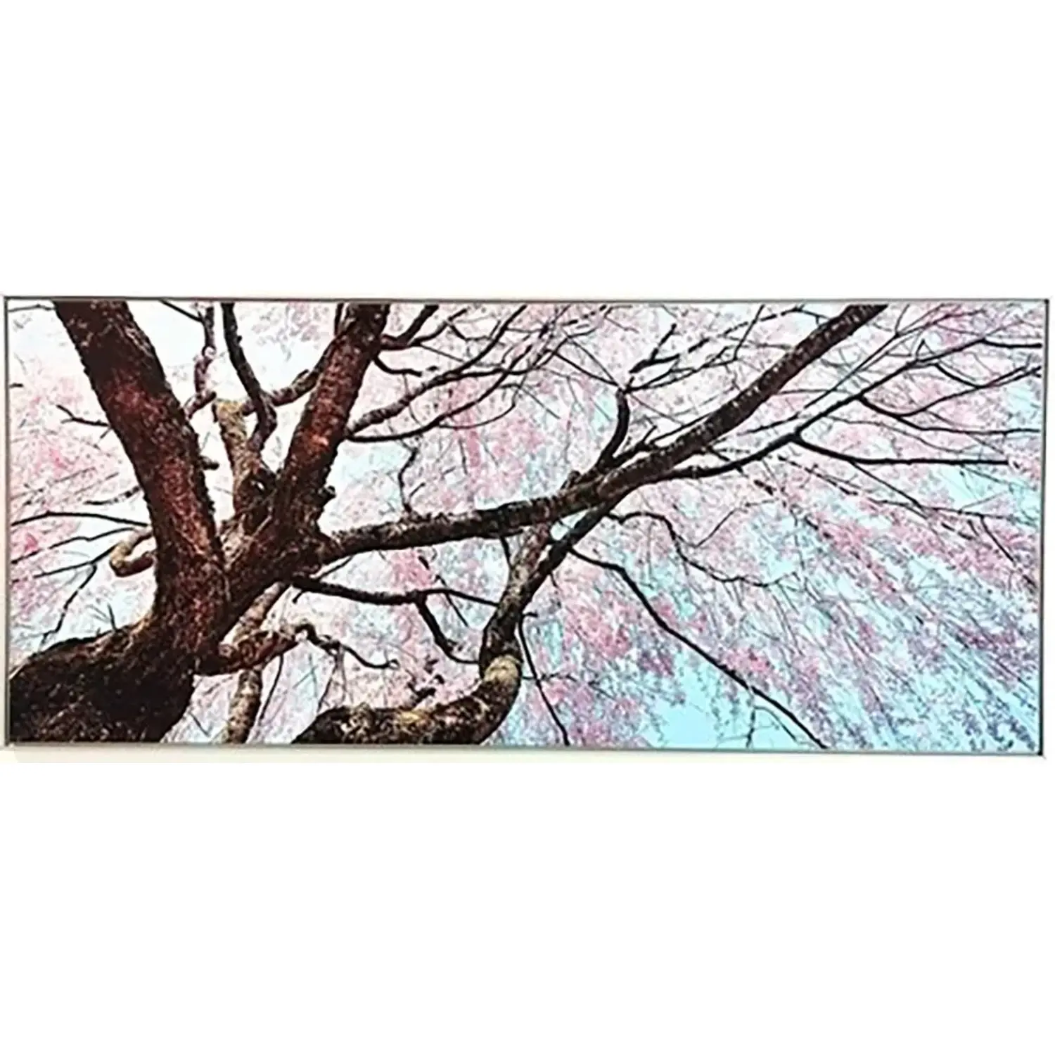Bondecor Obraz, MDF rám, SHADOW Strom pink 59 x 134 cm