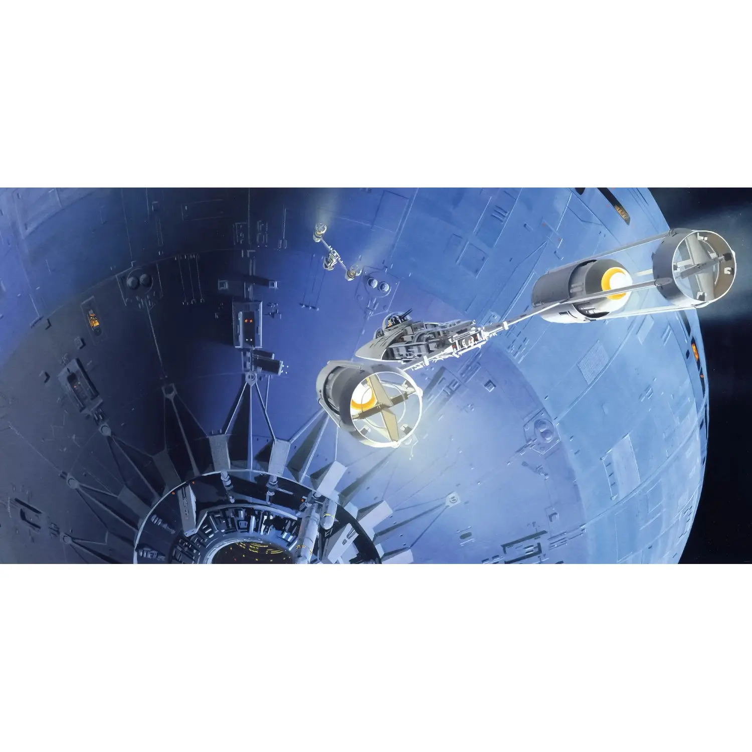 Komar Vliesová fototapeta Star Wars Classic RMQ Death Star Assault 500 x 250 cm