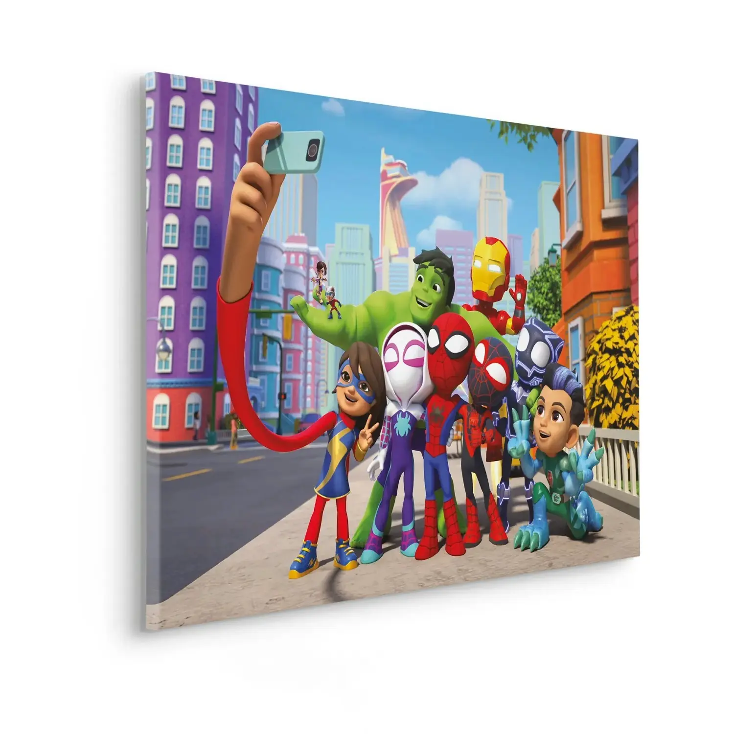 Komar Nástěnný obraz na rámu Spiderman Selfie 60 x 90 cm